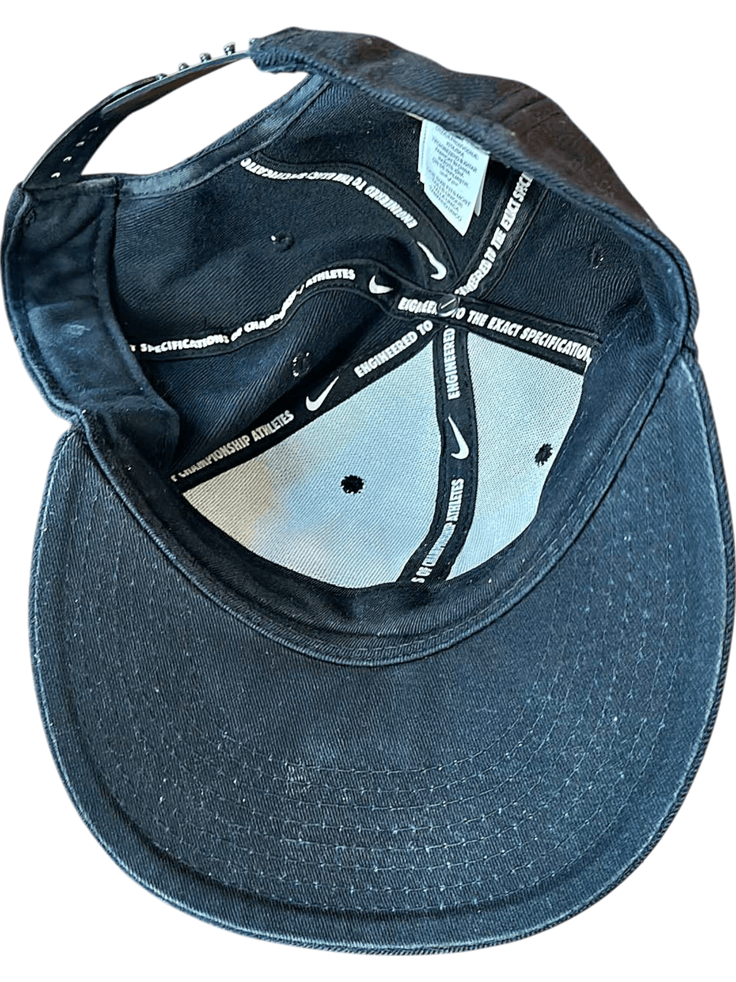 Nike Black Snapback Cap with White Logo - One Size Fits Most 2