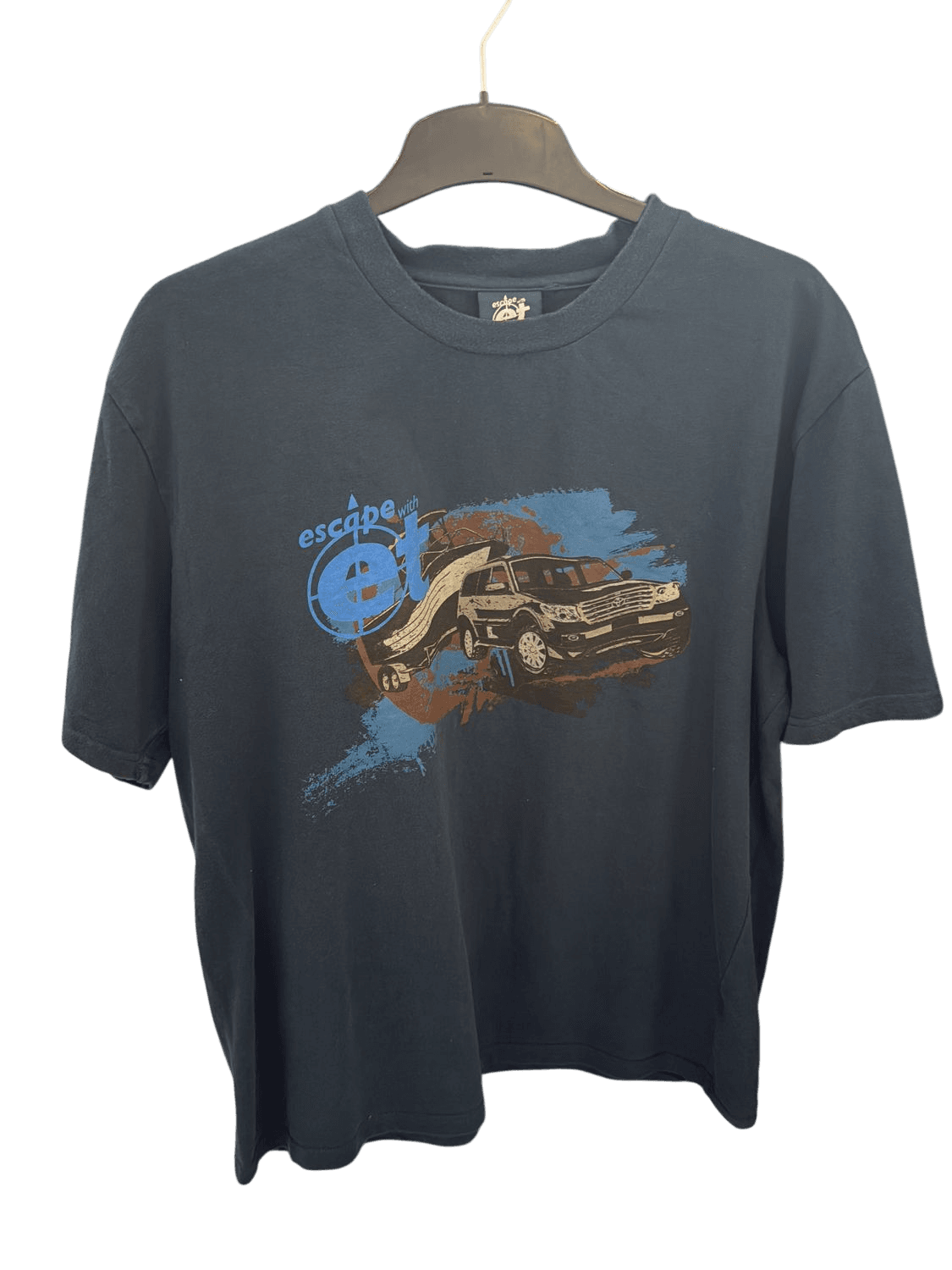 Grey 'Escape with ET' SUV Graphic T-Shirt 2