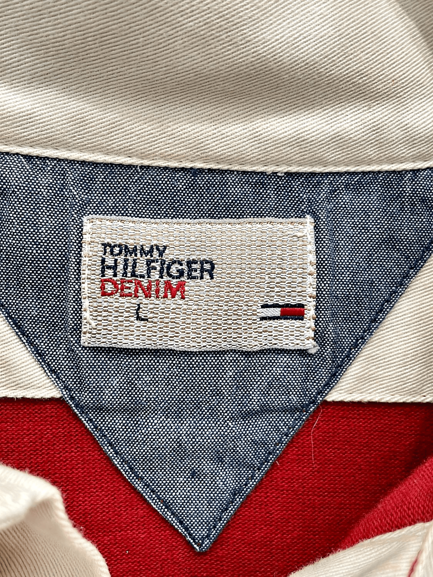 Red Tommy Hilfiger Polo Shirt with Stripe Detail - New with Tags 2