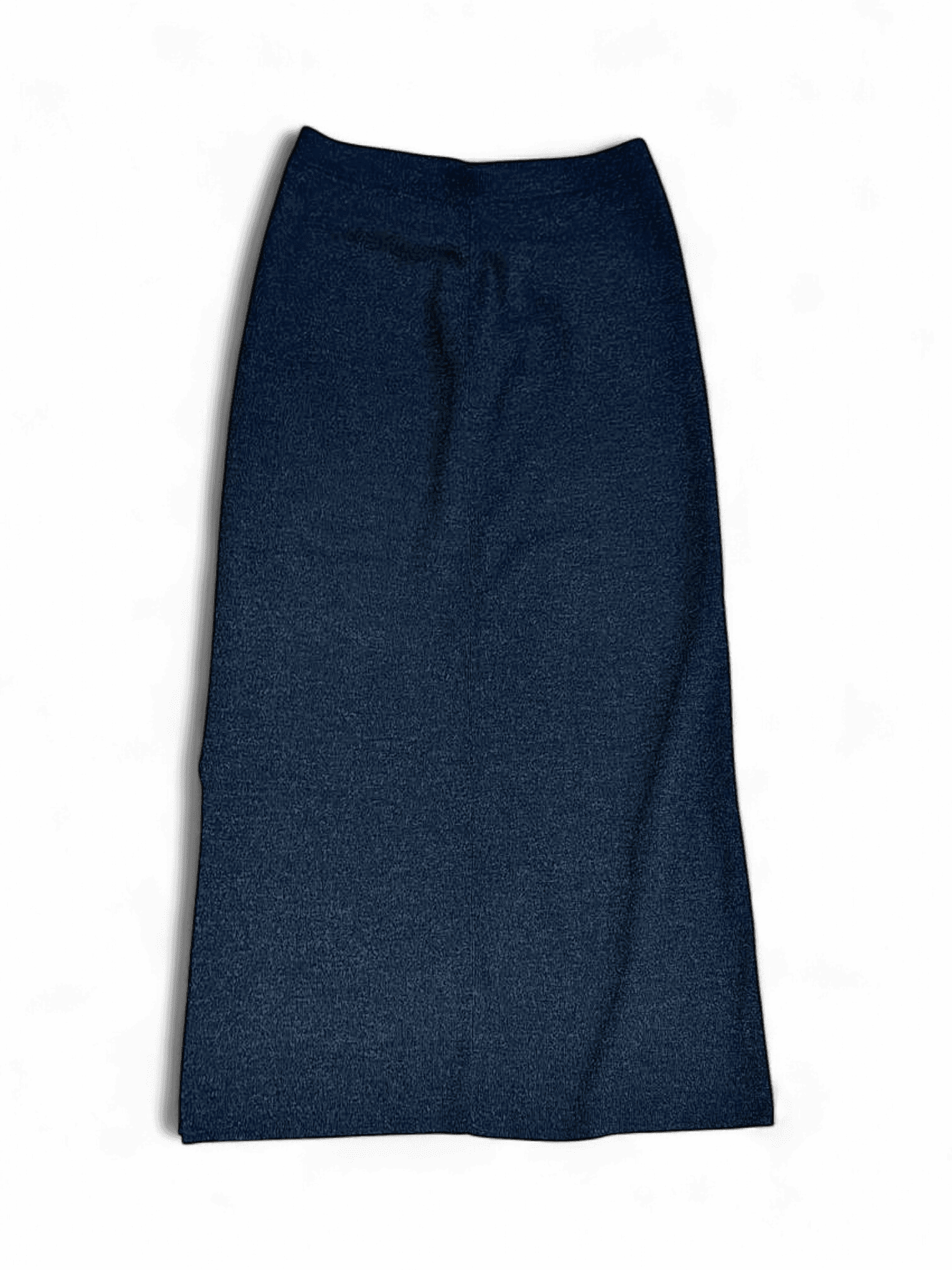 Black Wool Blend Midi Skirt - Classic High-Waisted Design 1