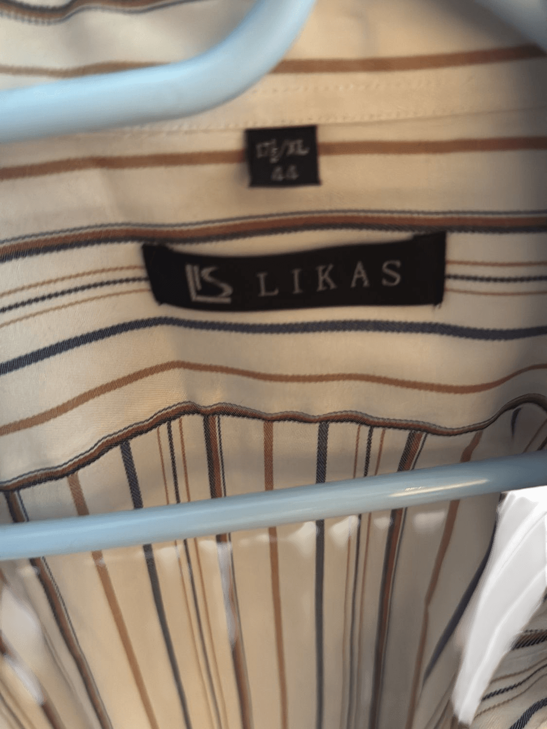 Likas Striped Button-Down Shirt - Size 44 3