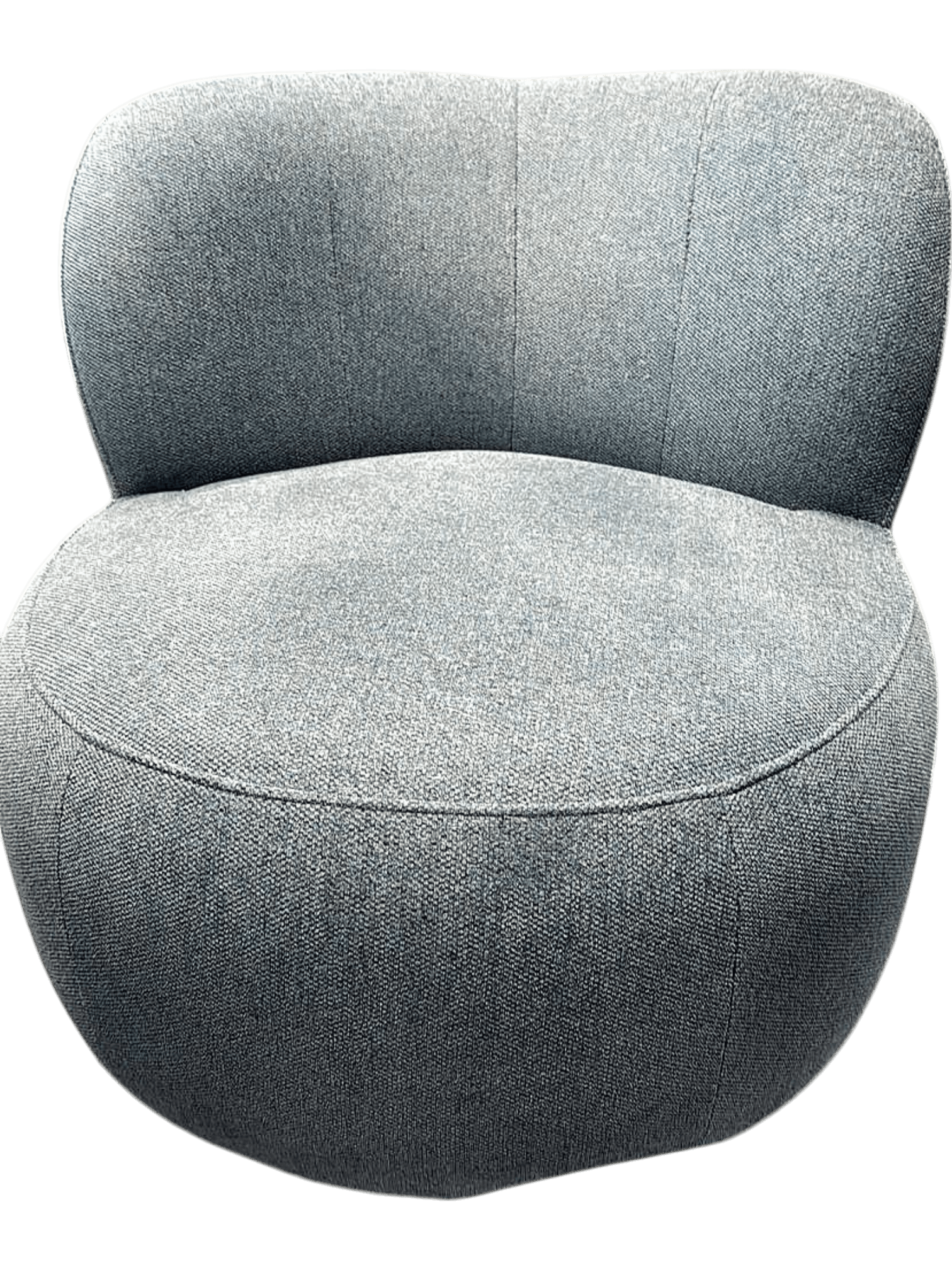 Modern Grey Fabric Accent Chair / Ottoman 1