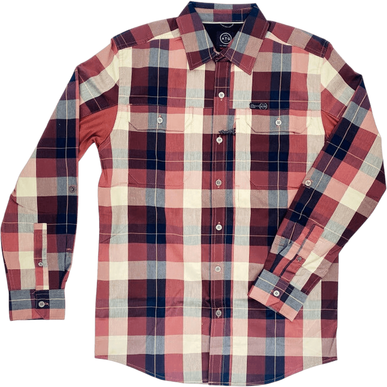 Men's Plaid Button-Down Shirt & Black T-Shirt - Casual Wear Set 4