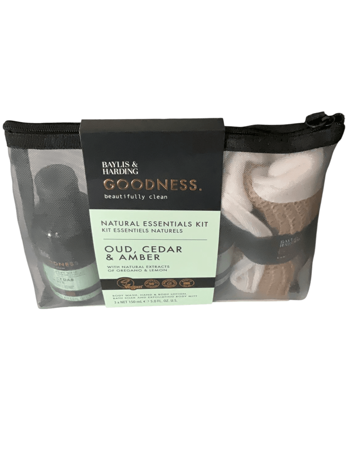 Baylis & Harding GOODNESS Oud, Cedar & Amber Bath Gift Set 1