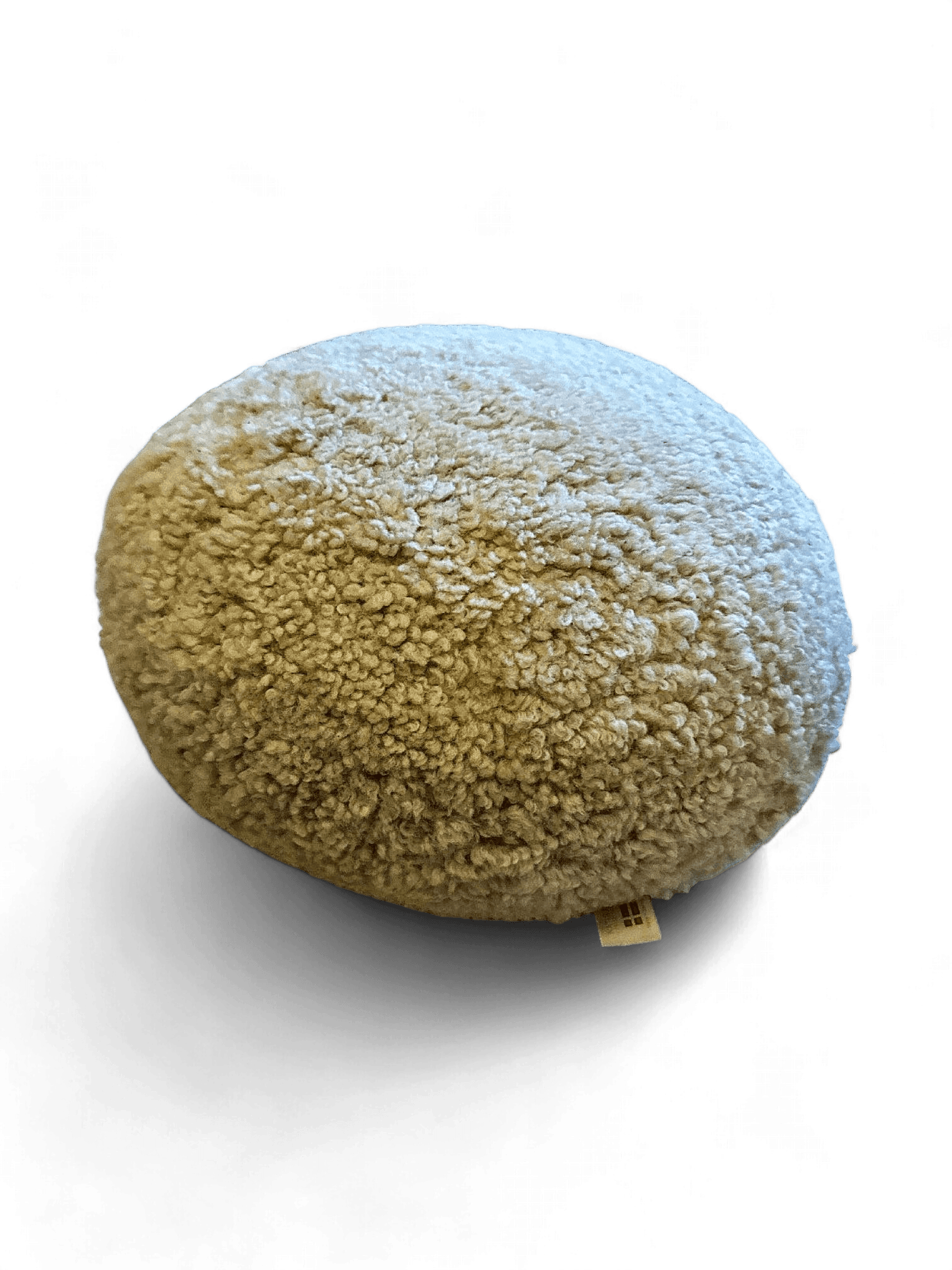 Cozy Cream Sherpa Floor Pouf Ottoman 1