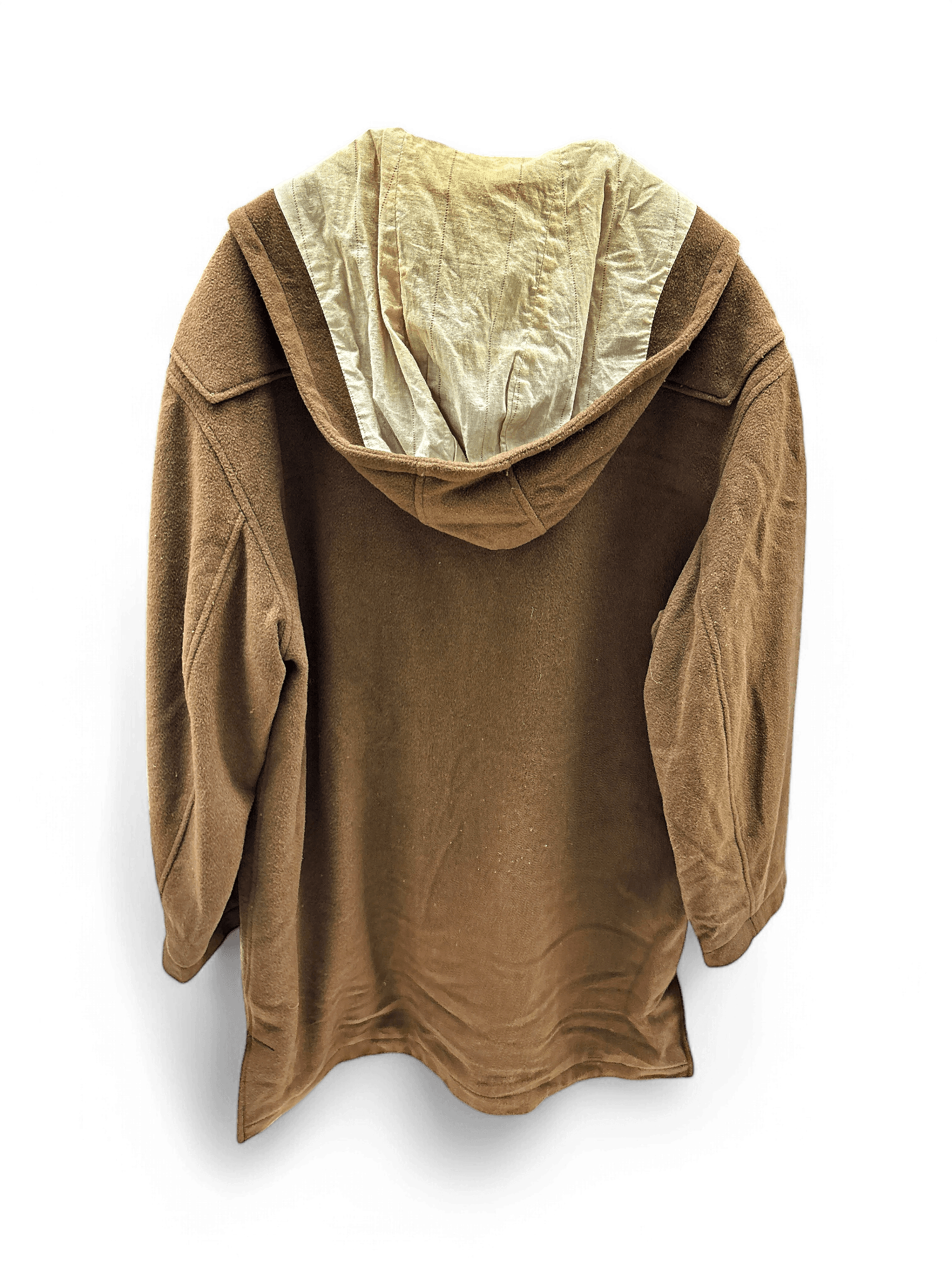 Sisley Brown Wool Duffle Coat - Made in Italy - Size M 4