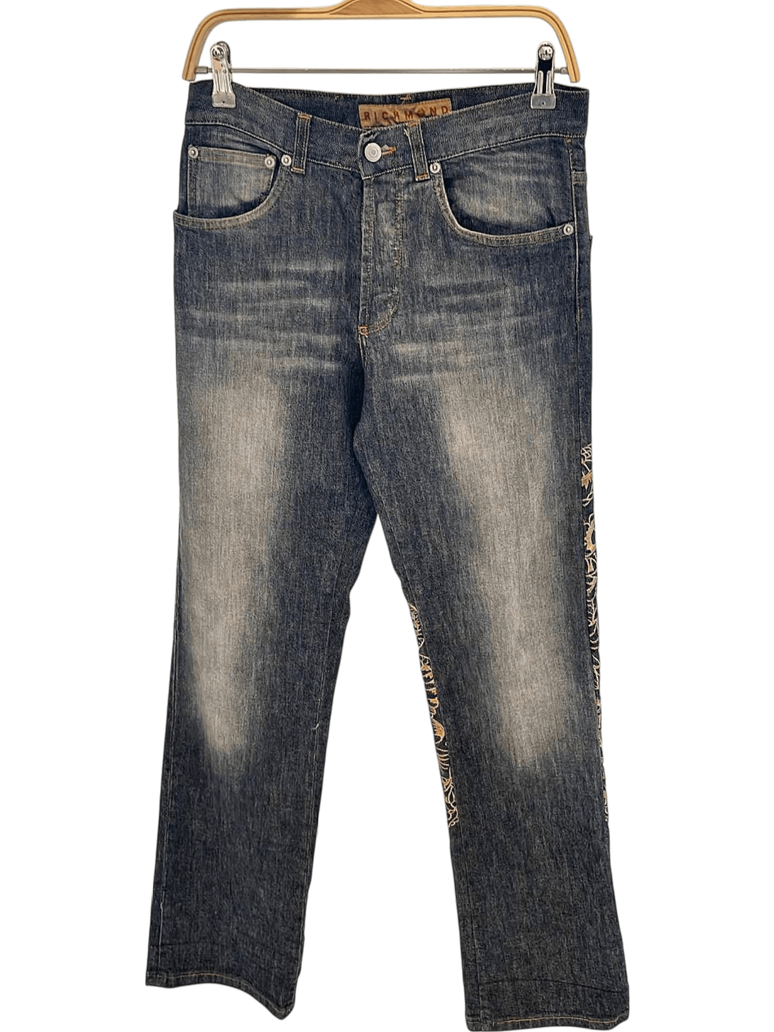 Richmond Denim Jeans with Decorative Skull Design 1