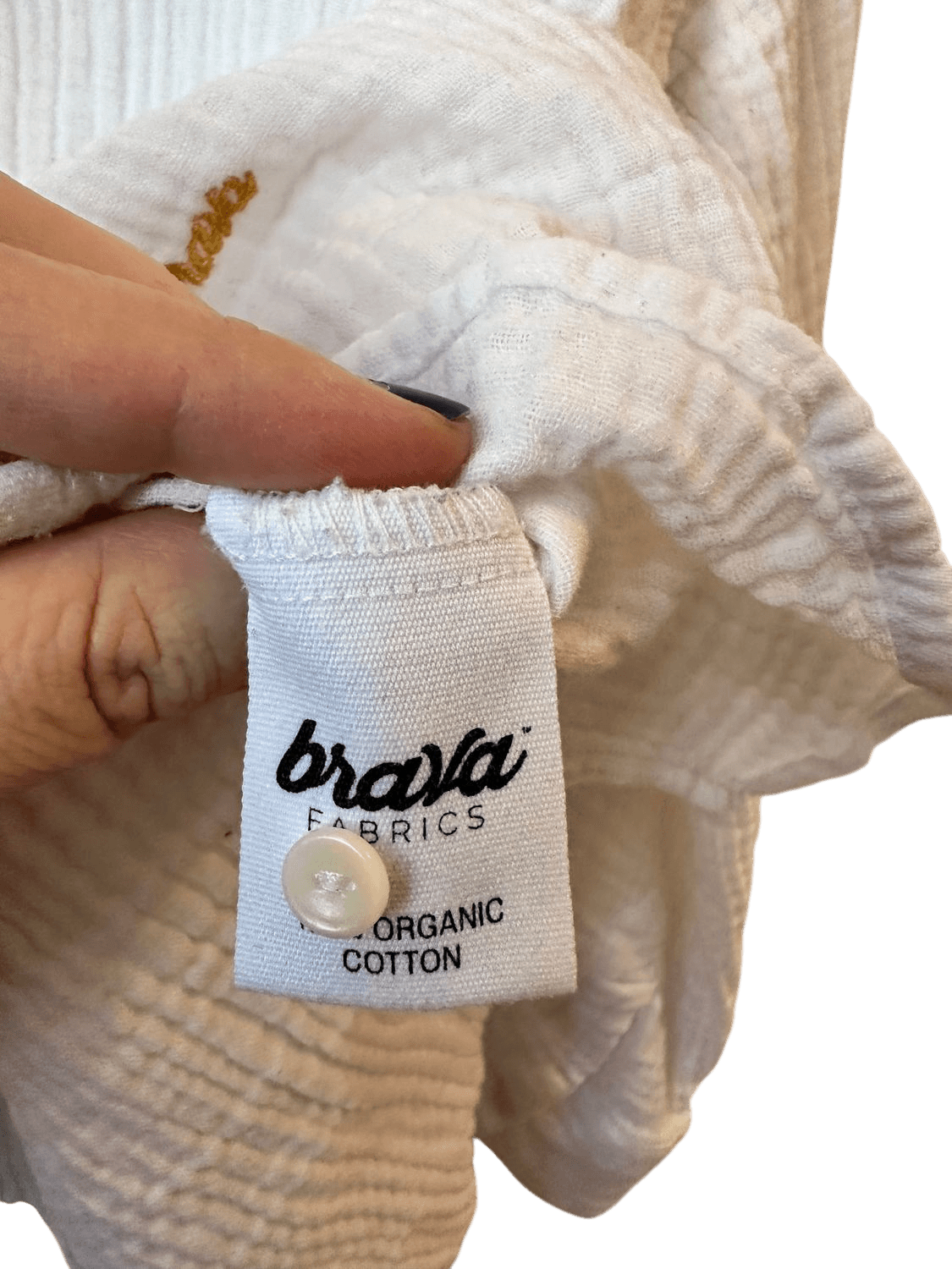 Brava Fabrics Bio-Baumwolle Bluse - Größe L 5