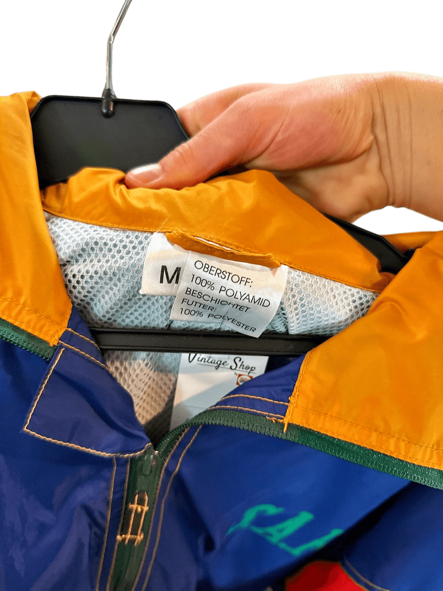 Vintage Colorblock SAFE Windbreaker Jacket - Size M 2