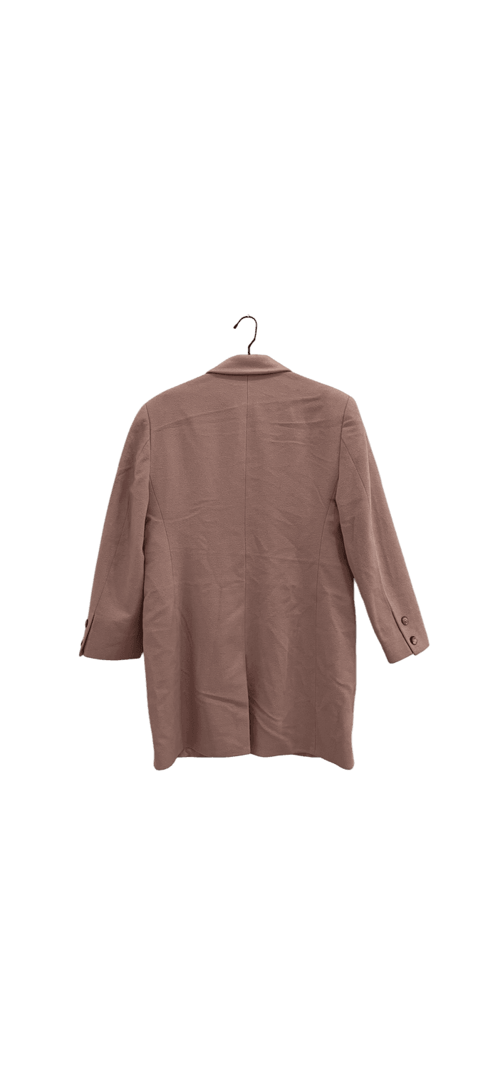 Dusty Pink Long Blazer with Single Button Closure 2