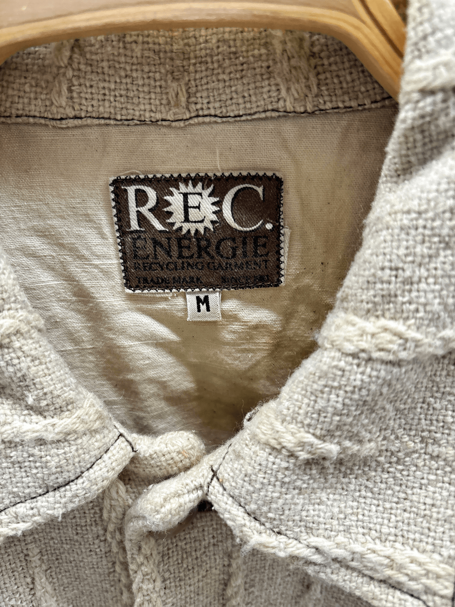 Vintage Energie Wool Button-down Shirt - Size M 2