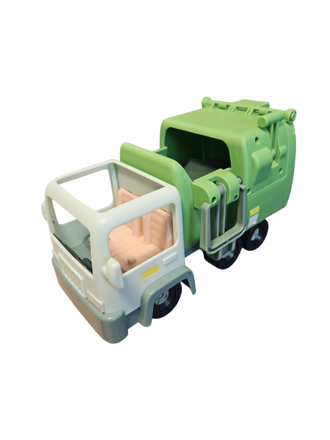 Green and Blue Plastic Garbage Truck Toy for Toddlers 3