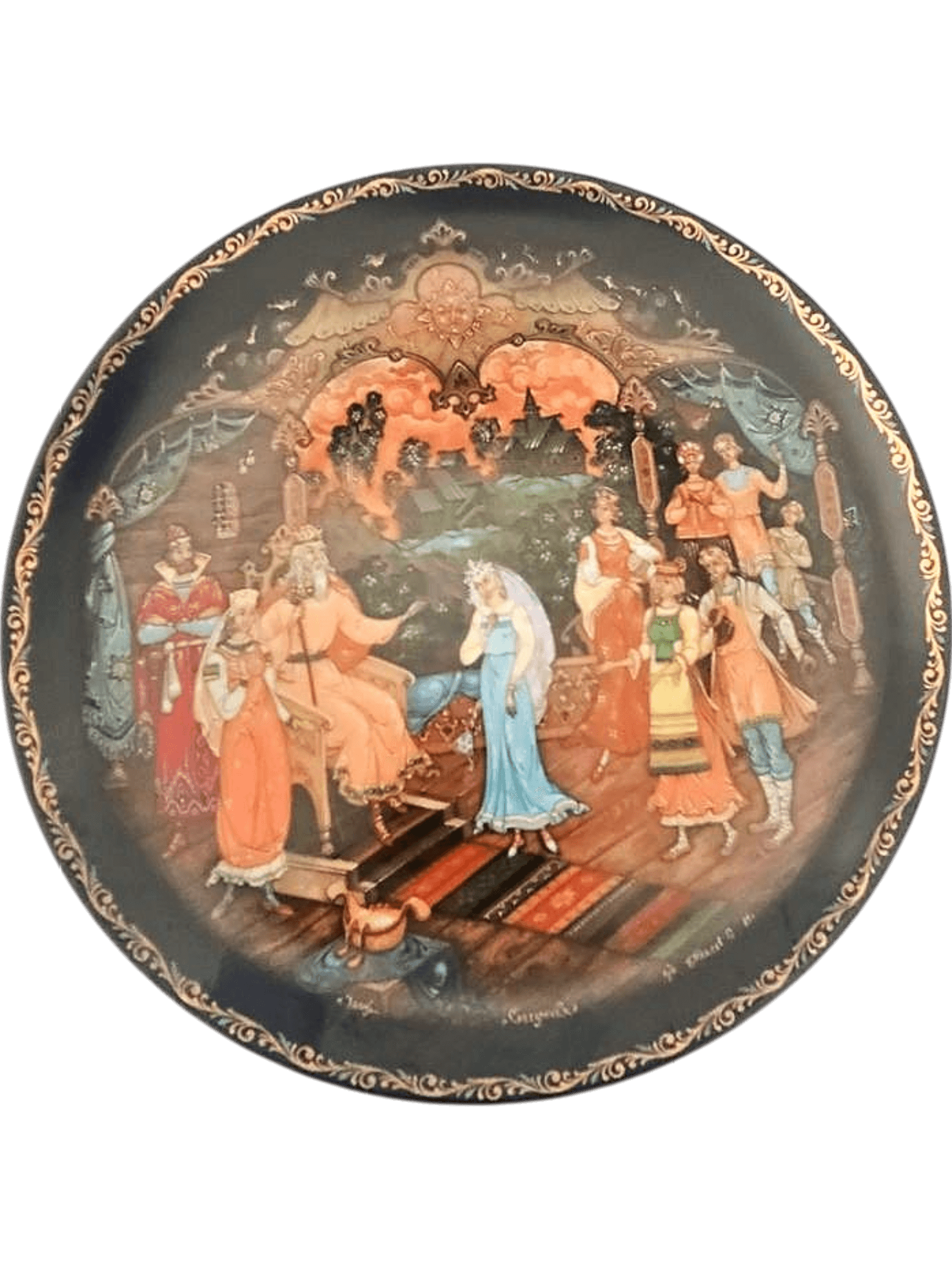 Russian Fairytale Collector Plate - Decorative Porcelain Wall Plate 2