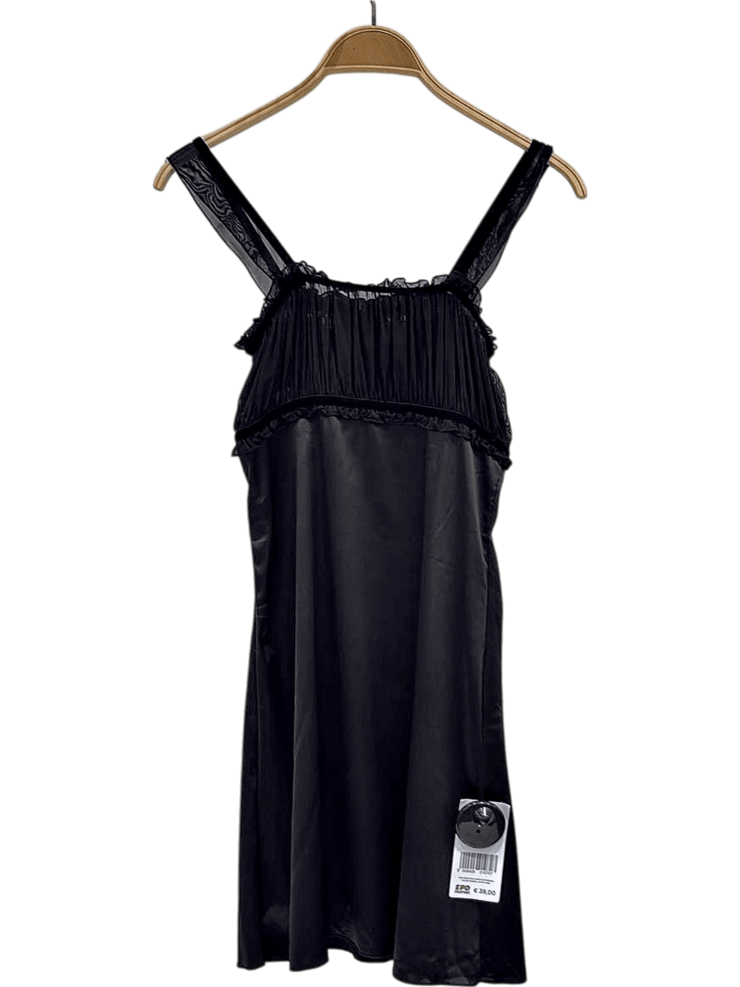 Biagiotti Bodywear Black Satin Lingerie Slip Dress - Size 2B 5