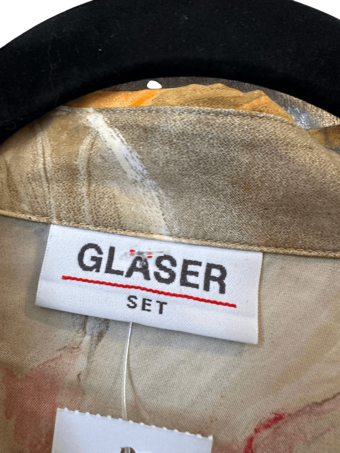 vintage 90s Cupro Bluse mit Blumenmuster - Neu - Größe 686 BA 6