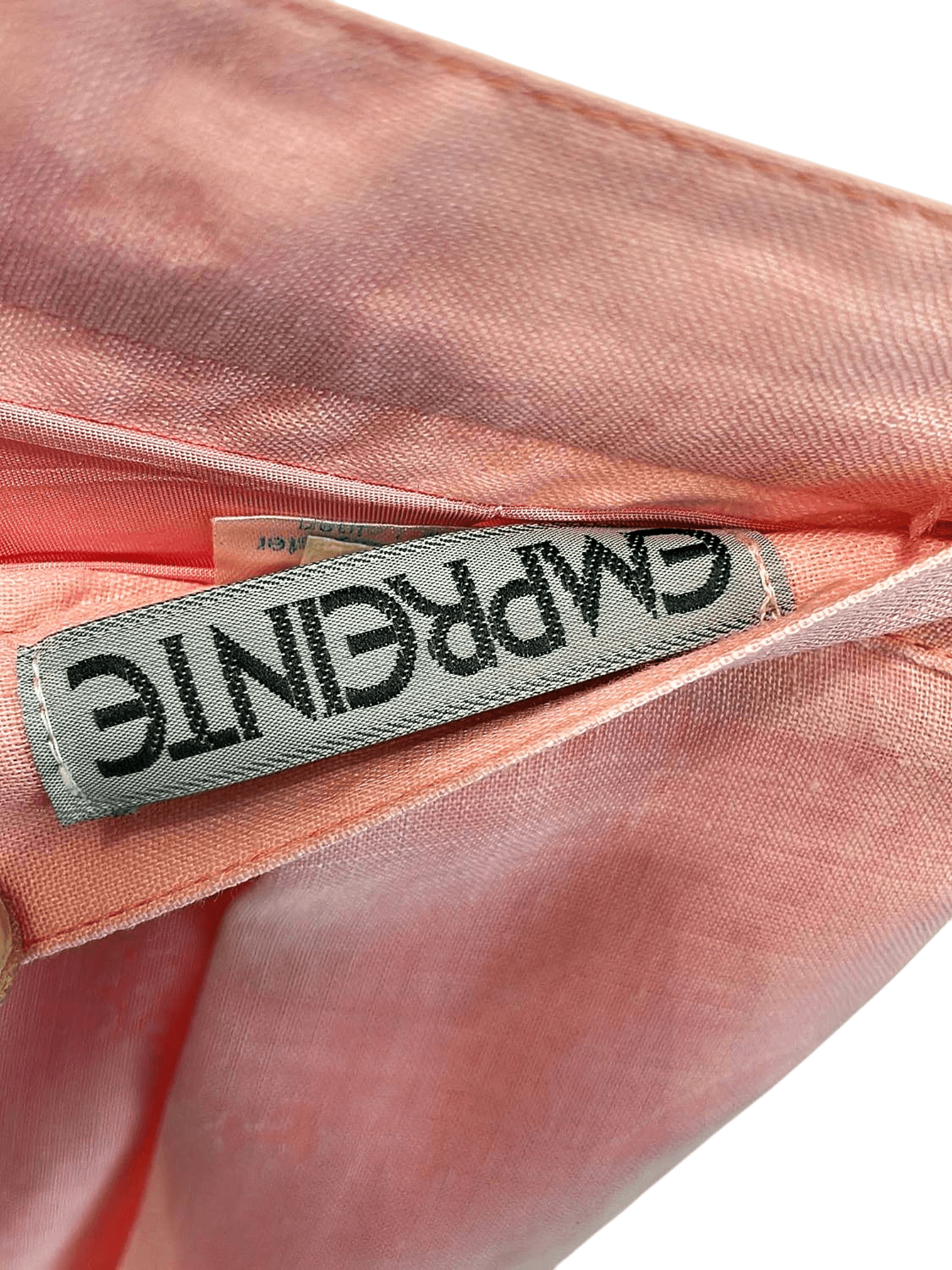 New Pink Linen Pleated Midi Skirt with Decorative Hem - Original Tags 4