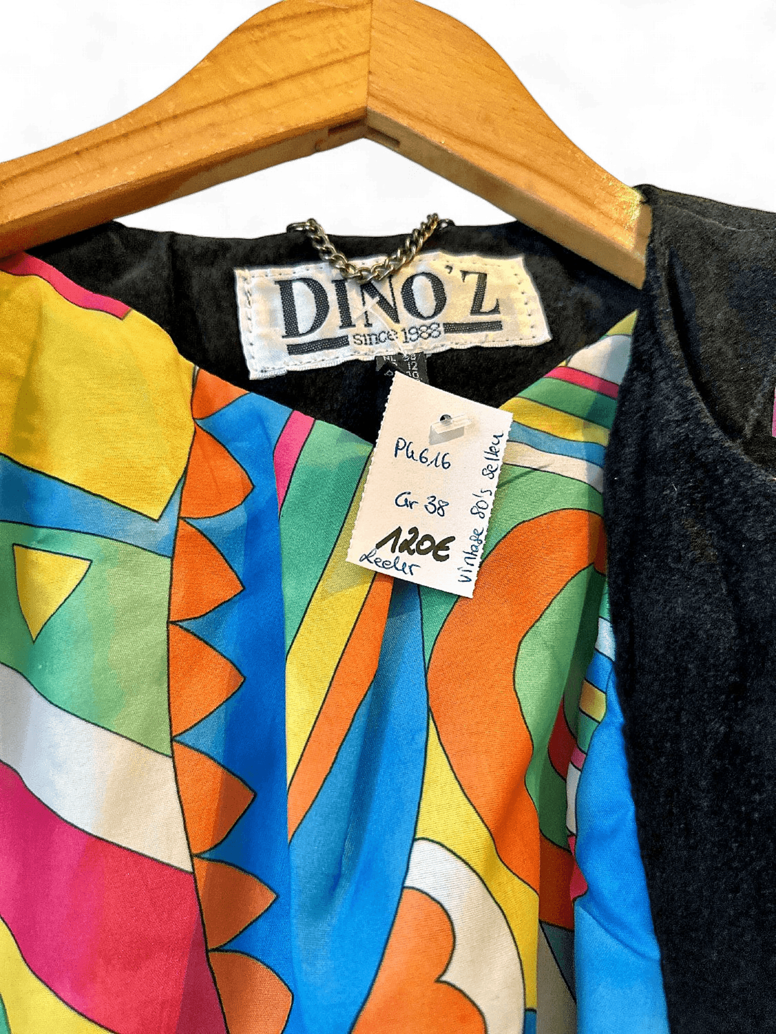 Vintage Colorful Suede Leather Jacket 3