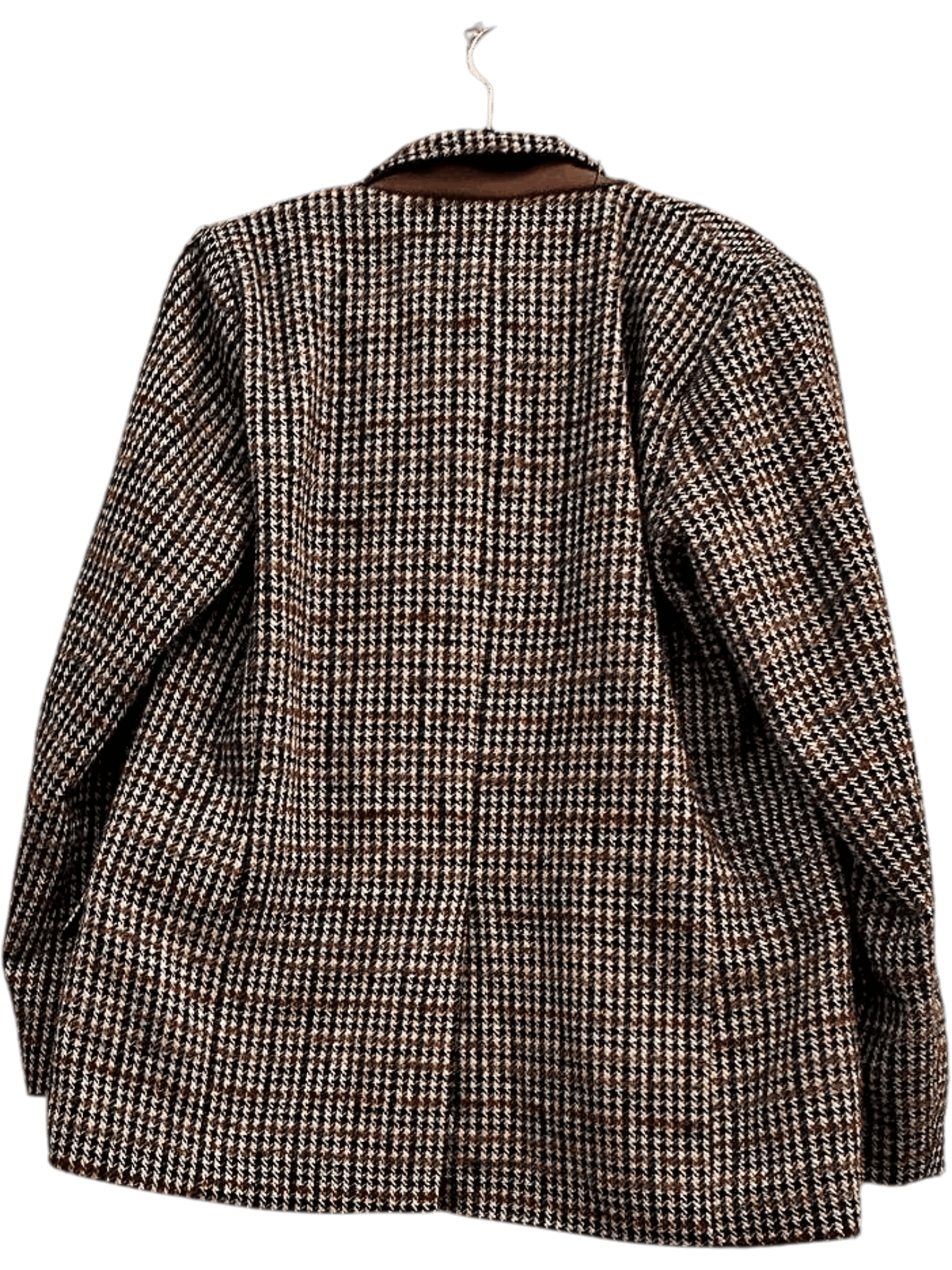 Molly Bracken Tweed Blazer - Houndstooth Pattern - Size L 2