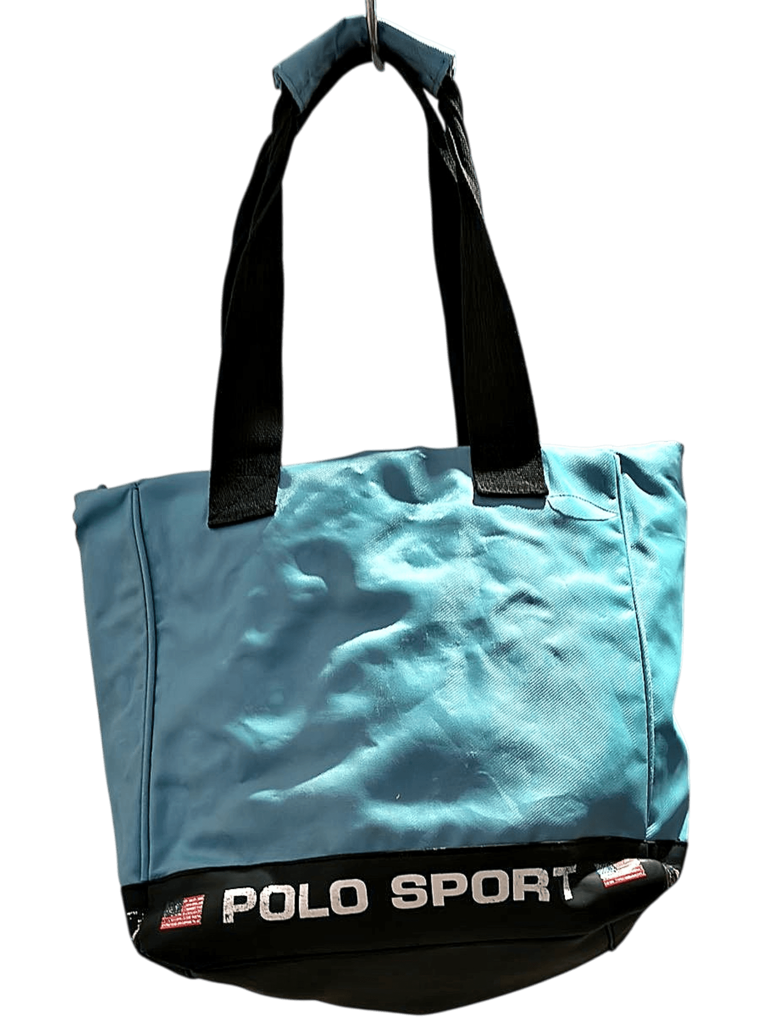 Vintage Y2K Polo Sport Ralph Lauren Light Blue Tote Bag 2
