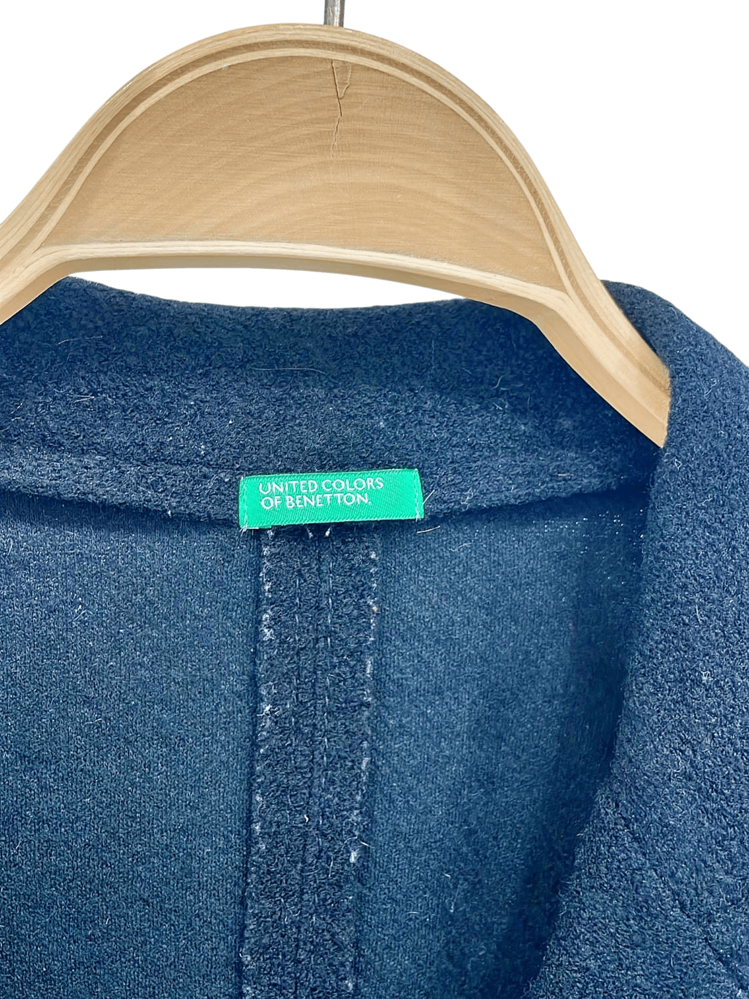 Benetton Black Wool Blazer - Classic Women's Jacket 2