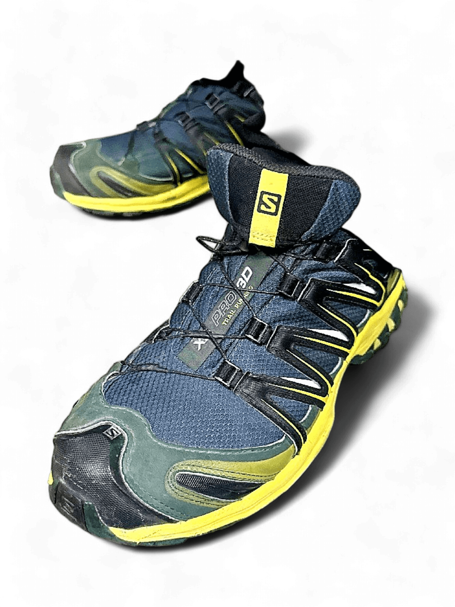 Salomon XA Pro 3D Trail Running Shoes - Black and Yellow 1
