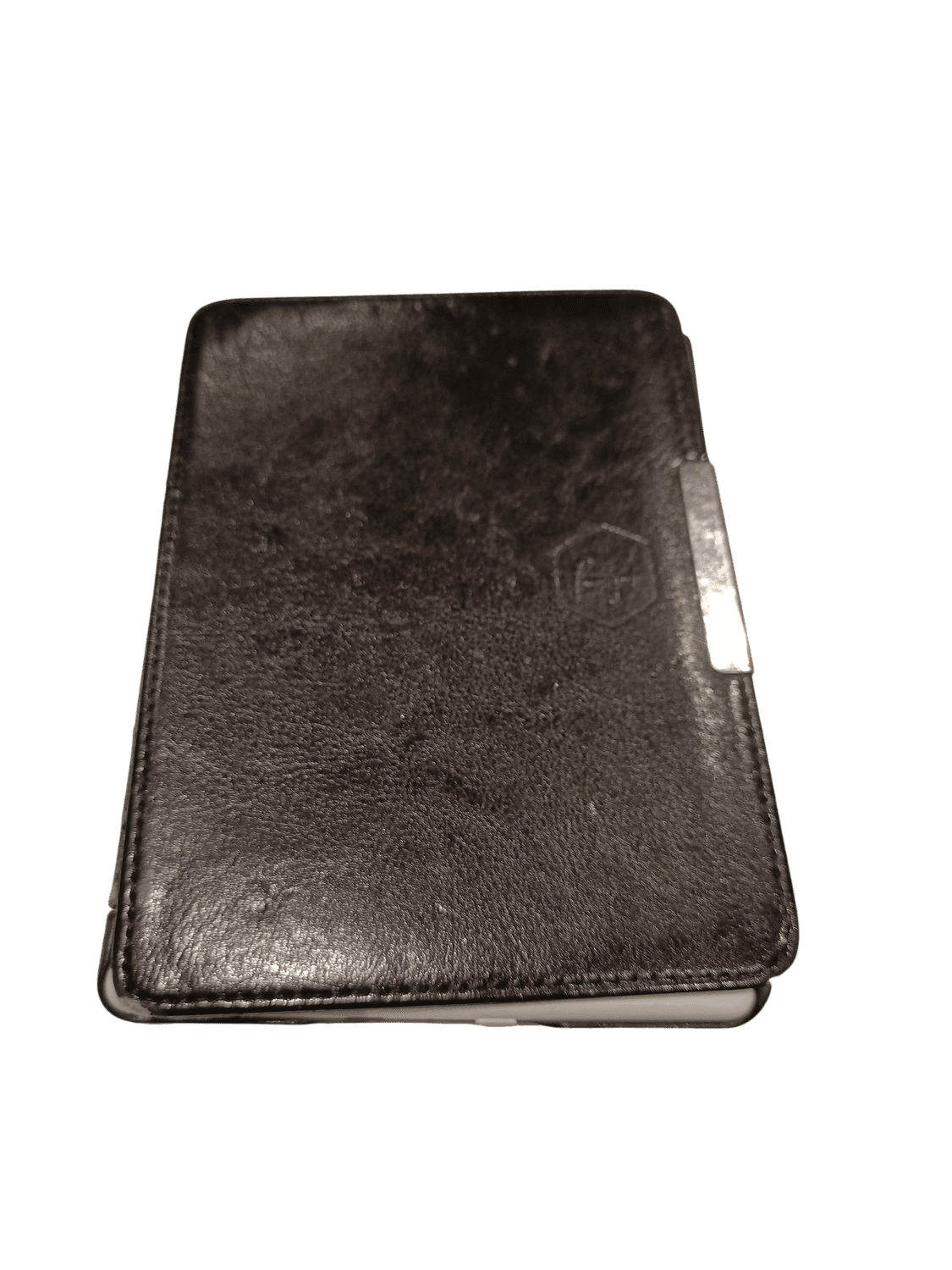 Amazon Kindle E-reader with Black Leather Case 2