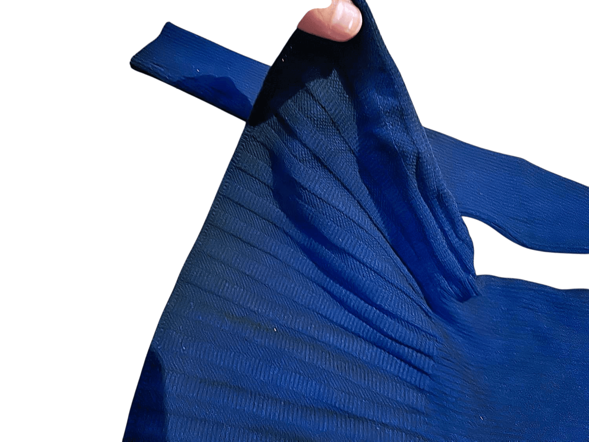 HUGO Damen Strick-Top mit Schößchen in Navy - Langarm Rippenstrick 4