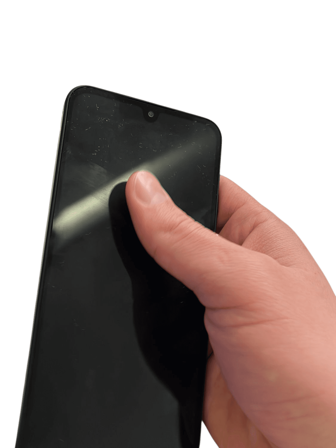 Black Smartphone - Working Condition with Charging Cable