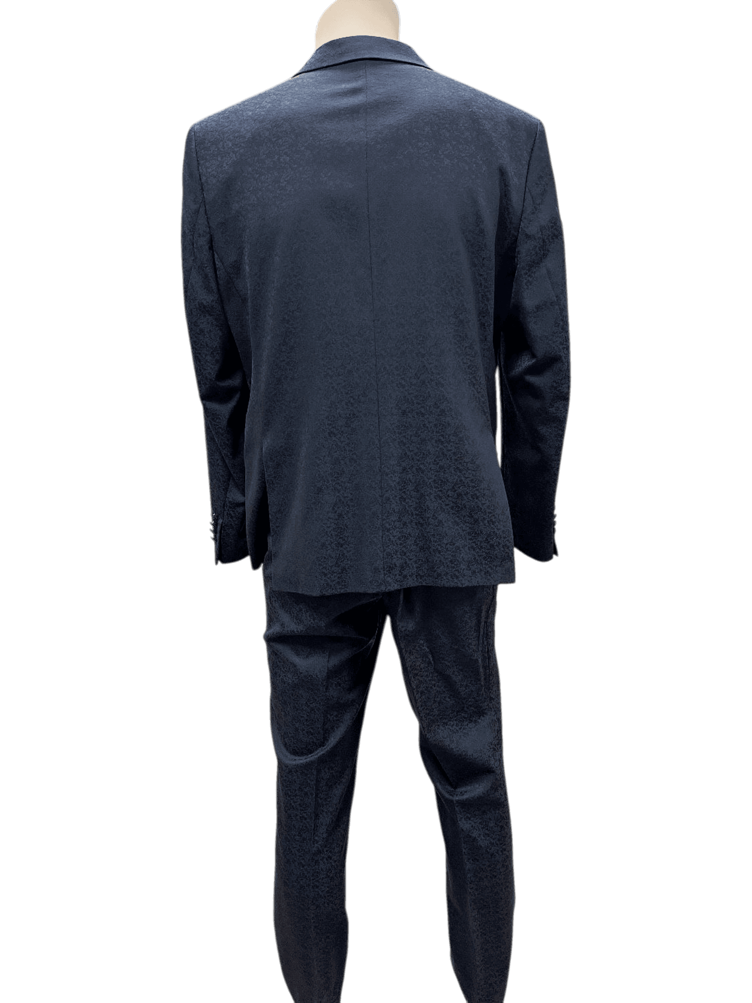 Taxcco Herren Anzug - Eleganter schwarzer Einknopf-Anzug 2