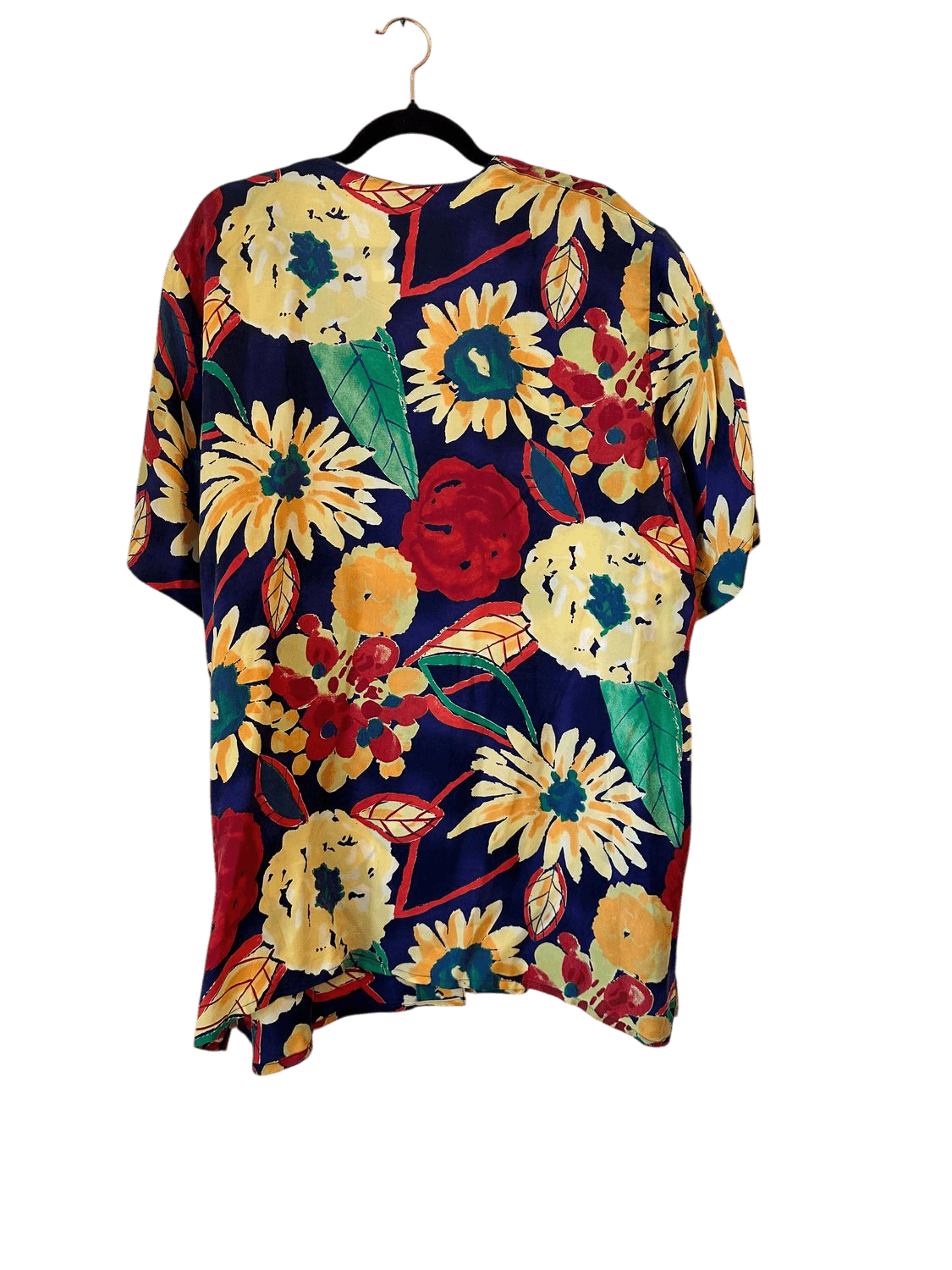 Le Shirt Vintage Floral Cupro Blouse - Size 48 3