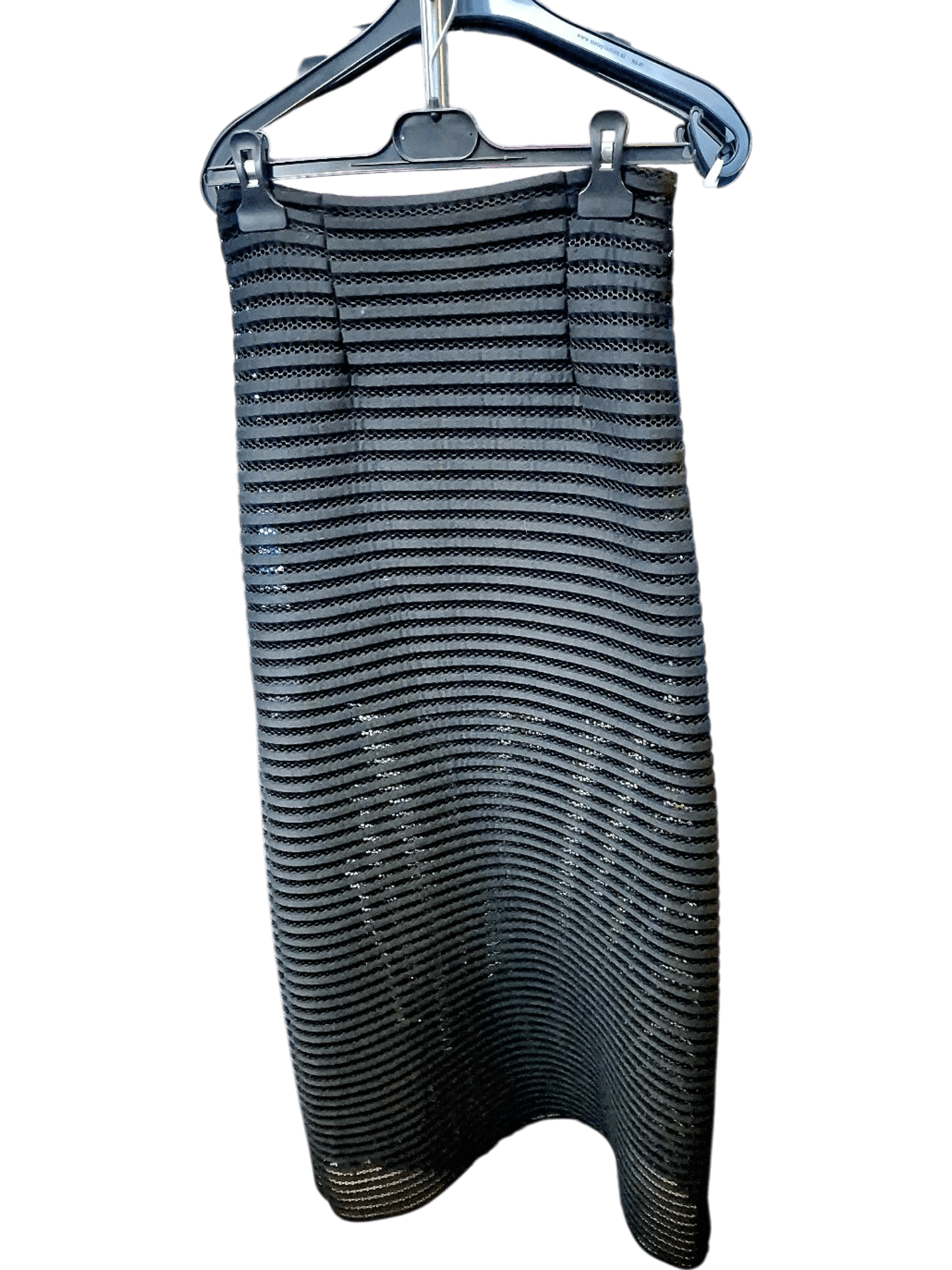 Black Textured Strapless Bodycon Dress - Evening Wear 1