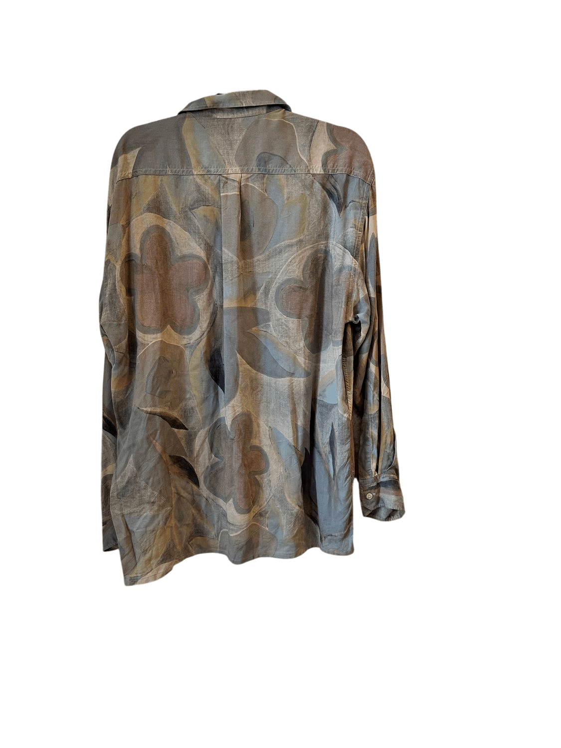 Vintage Eterna Hemd 90er Jahre - Abstraktes Blumenmuster 2