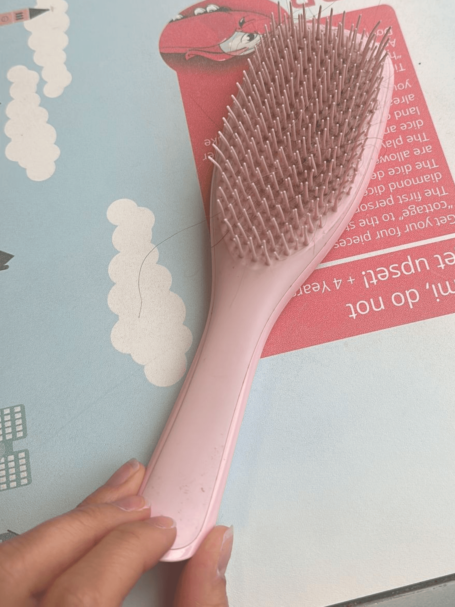 Tangle Teezer Pink Detangling Hairbrush 1