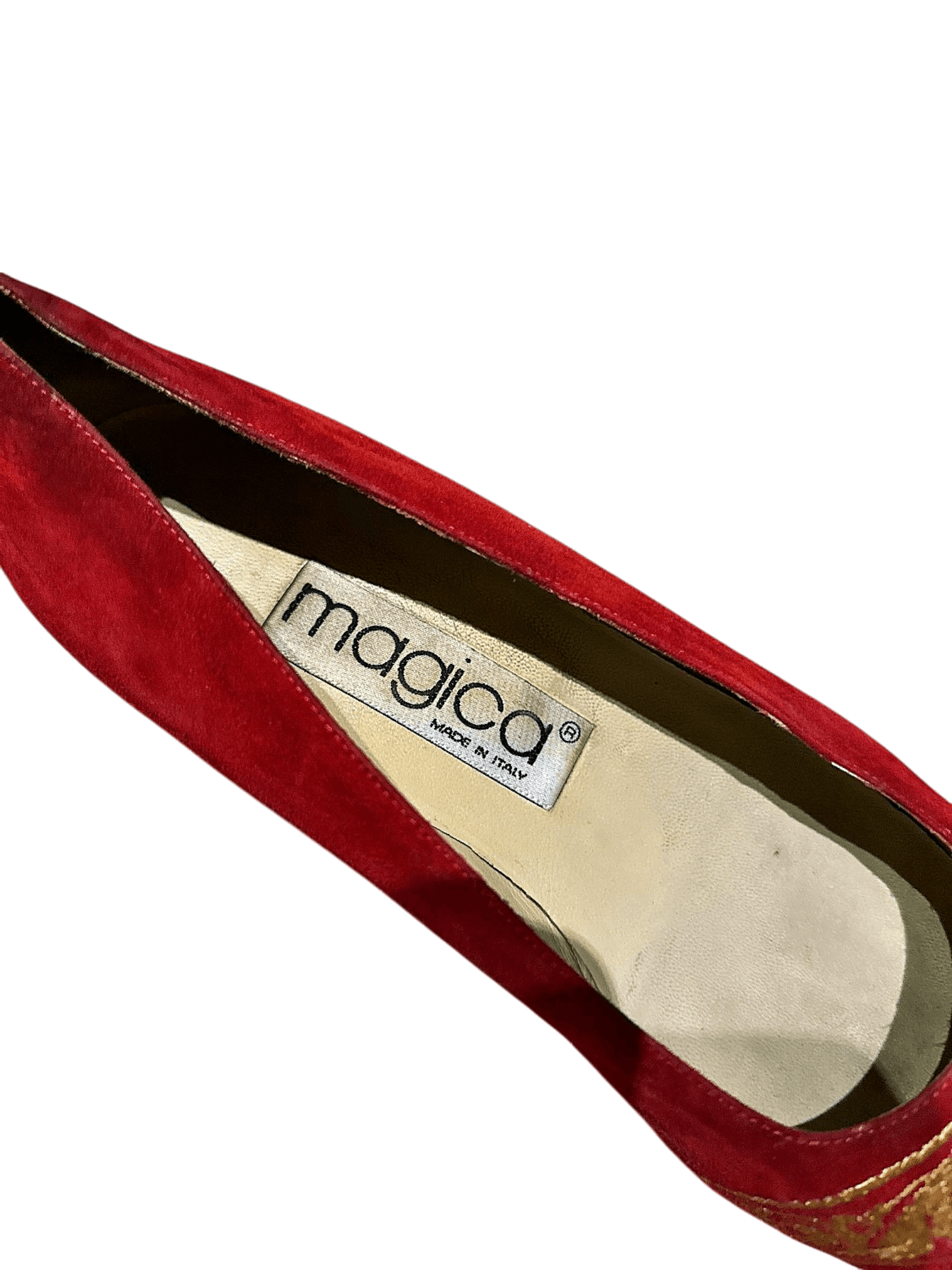 Magica Red Suede Flats - Size 40 3