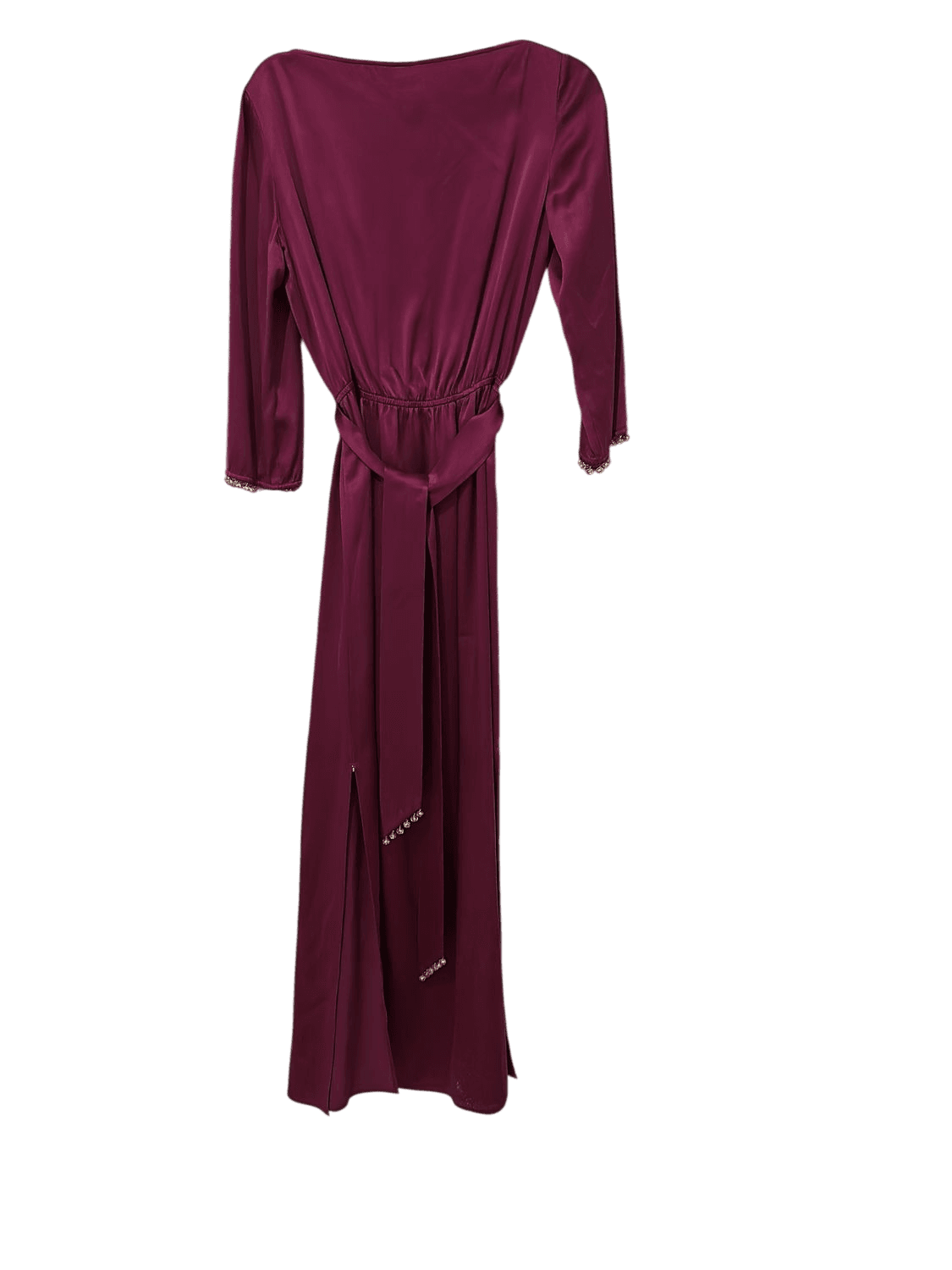 Adolfo Dominguez Purple Maxi Dress with Crystal Details - Size 40 3