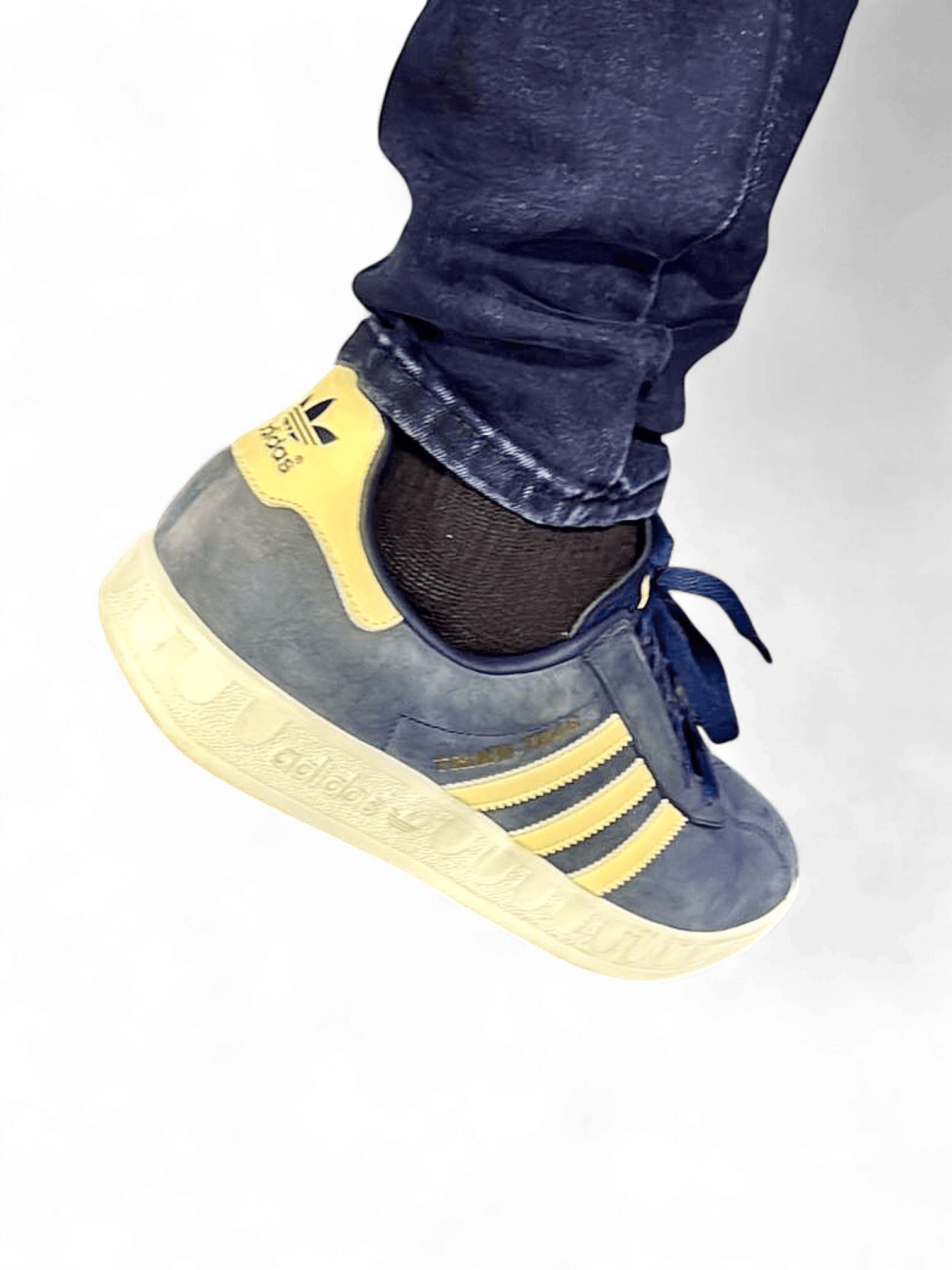 Adidas Trimm Trab Blue & Yellow Suede Sneakers 1