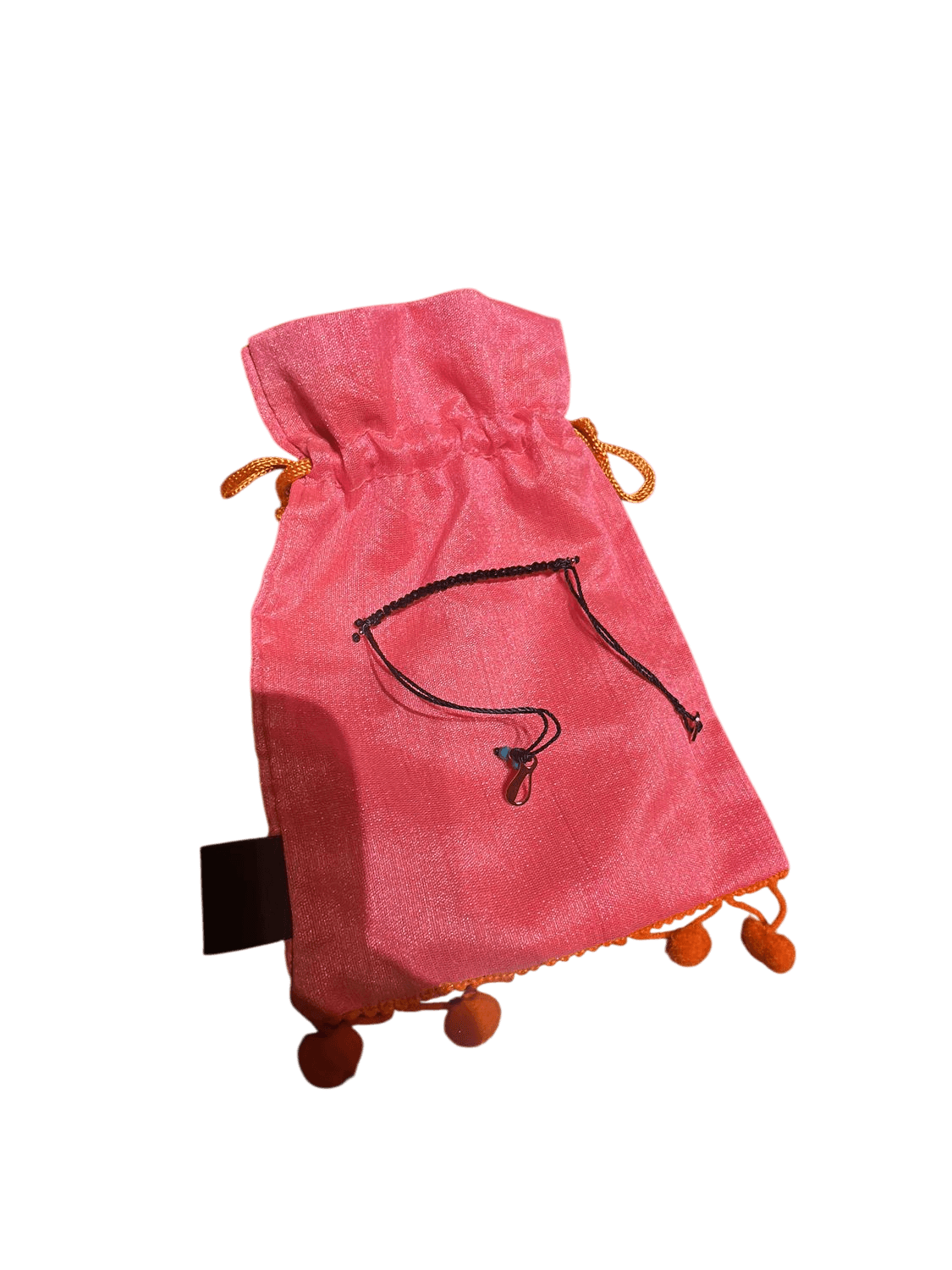 Handmade Blue Cord Bracelet with Turquoise Beads and Gift Pouch 2