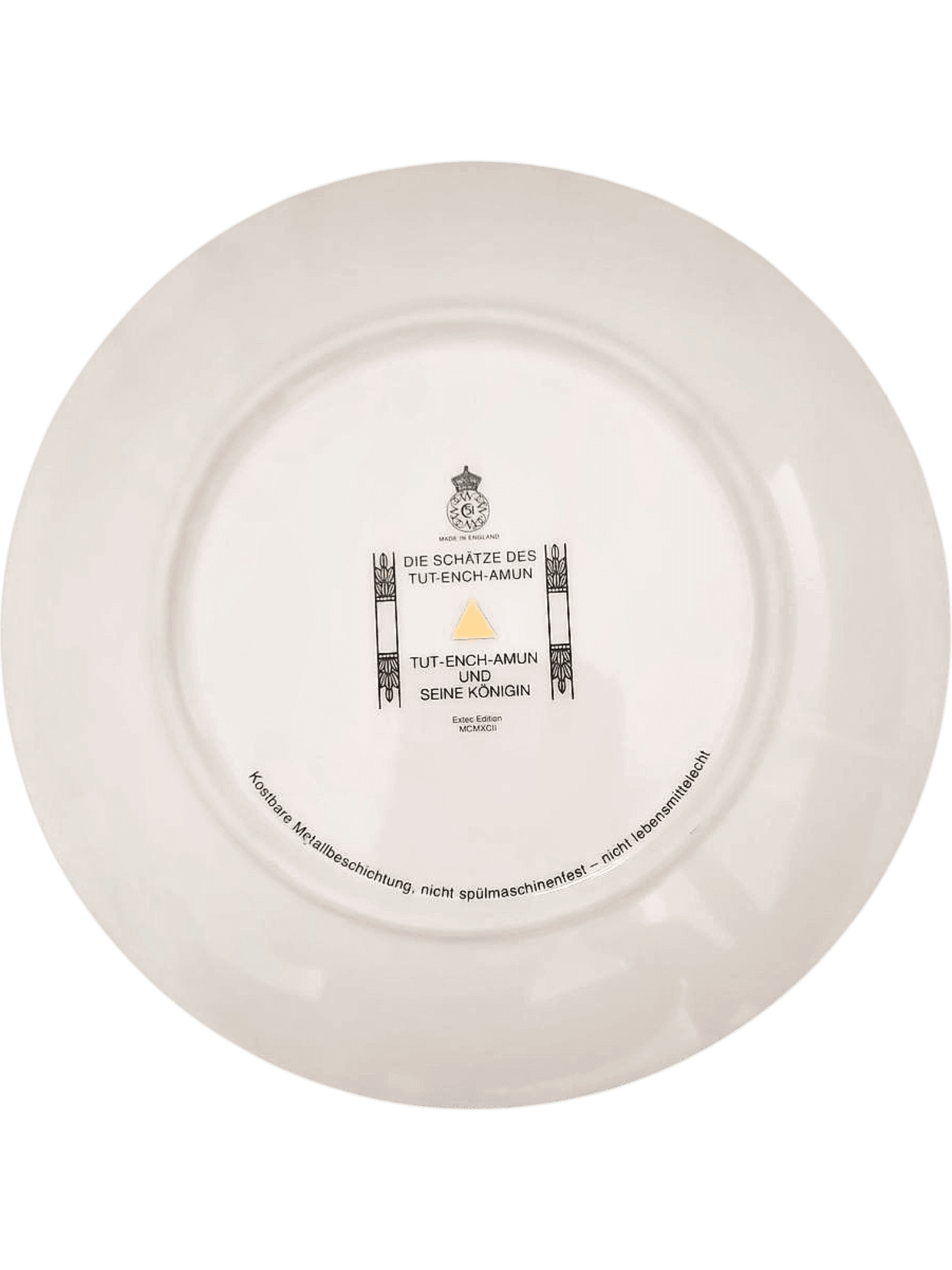 Royal Worcester Egyptian Collector Plate - Tutankhamun and Queen 2