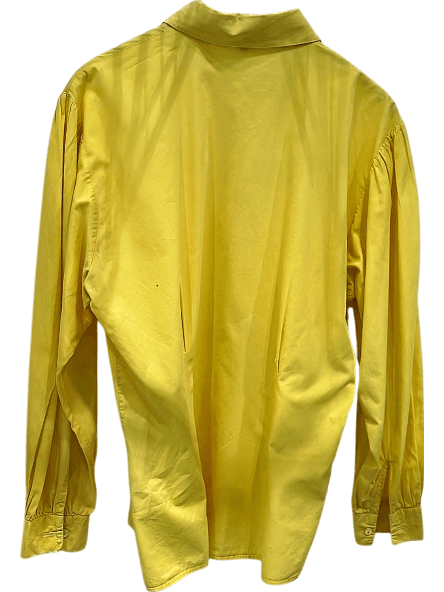 Stefanel Yellow Button-Down Shirt - Size M - Made in Italy 3