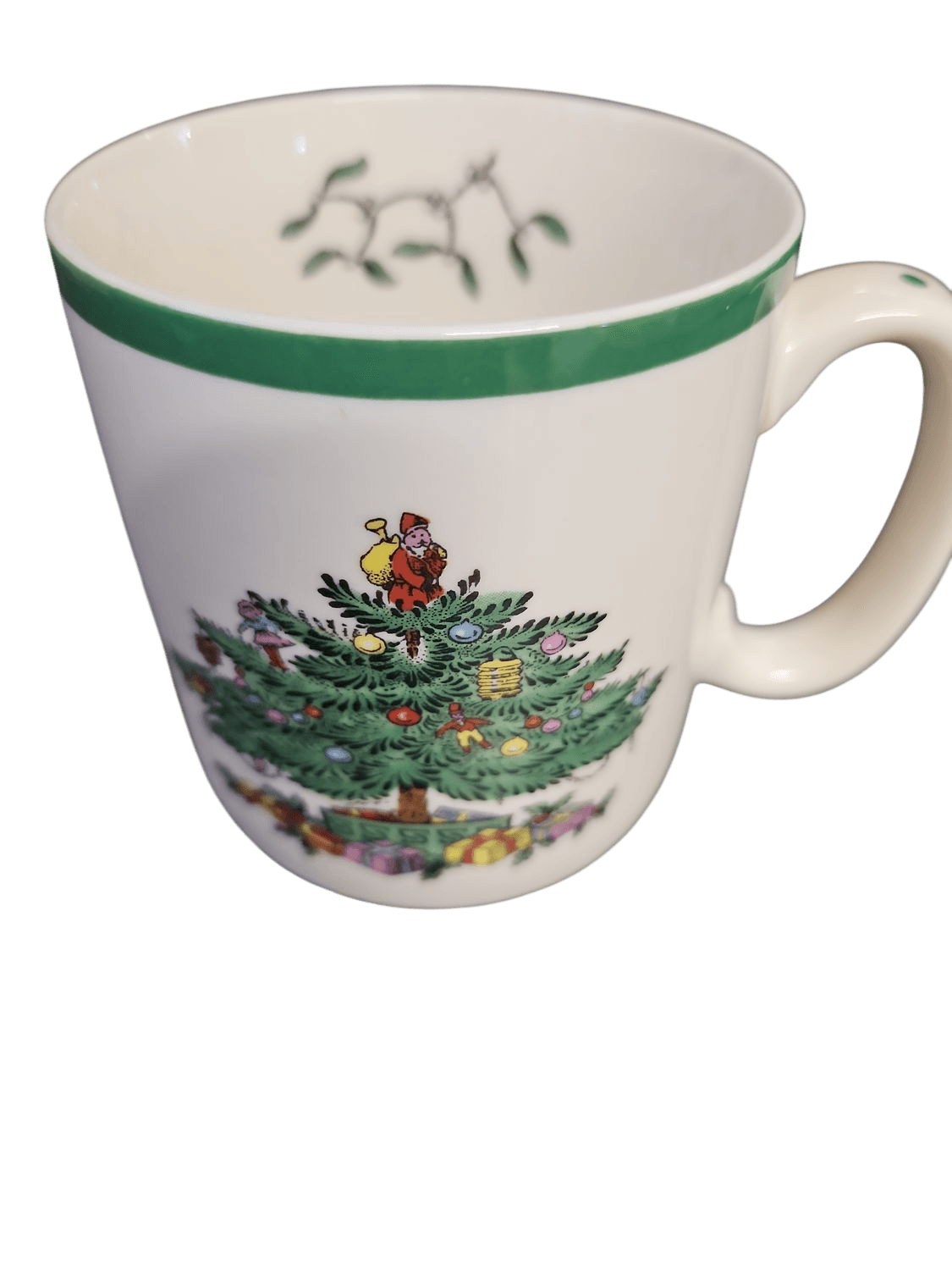 Spode Christmas Tree Ceramic Mug with Festive Holiday Designs
