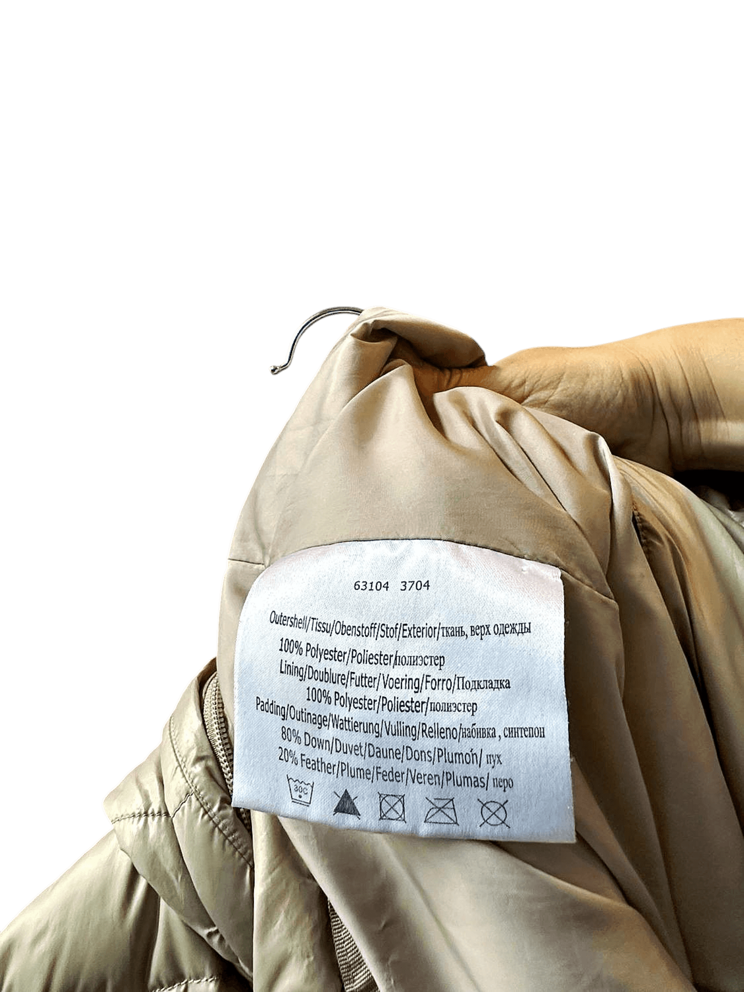 Beaumont Blue Beige Down Puffer Long Coat - Size 36/S 4