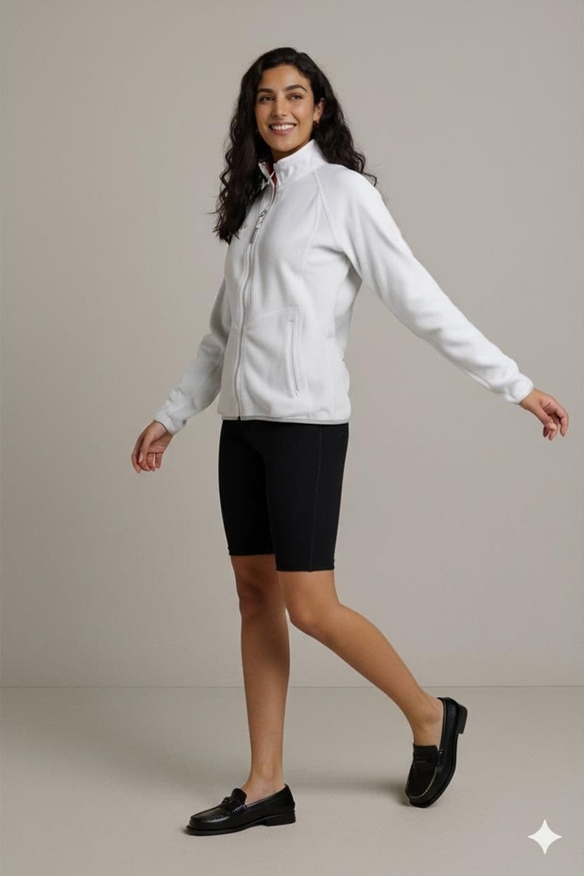 Mammut White Fleece Jacket - Women's Size S 1