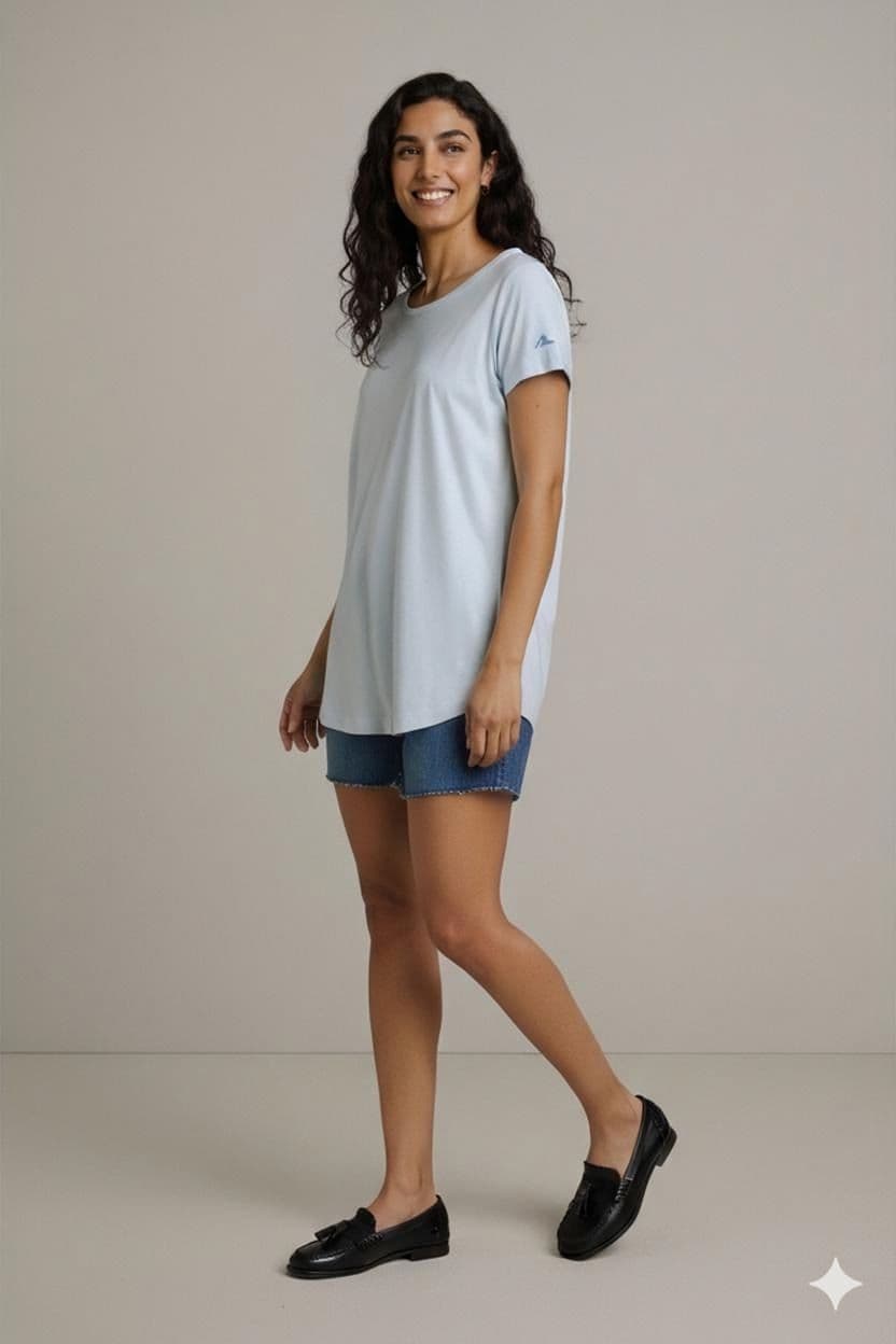 Hellgelbes Sport-T-Shirt für Damen - Quickdry Laufshirt 1