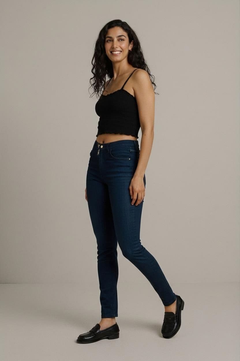 Joseph Ribkoff Black Jeans - Size S - High Rise Straight Leg 1