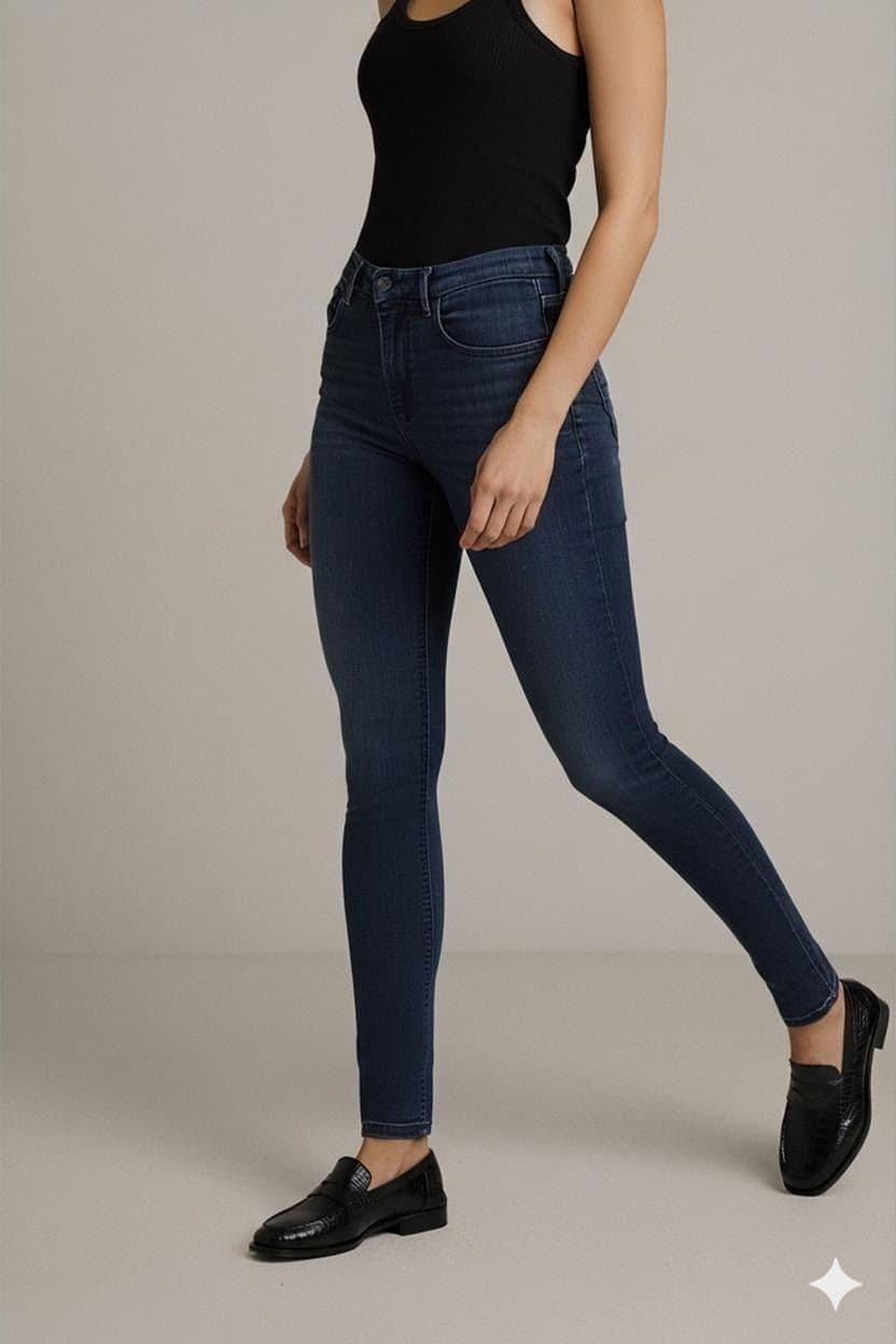 Zara Woman Premium Denim Collection Grey Skinny Jeans 1