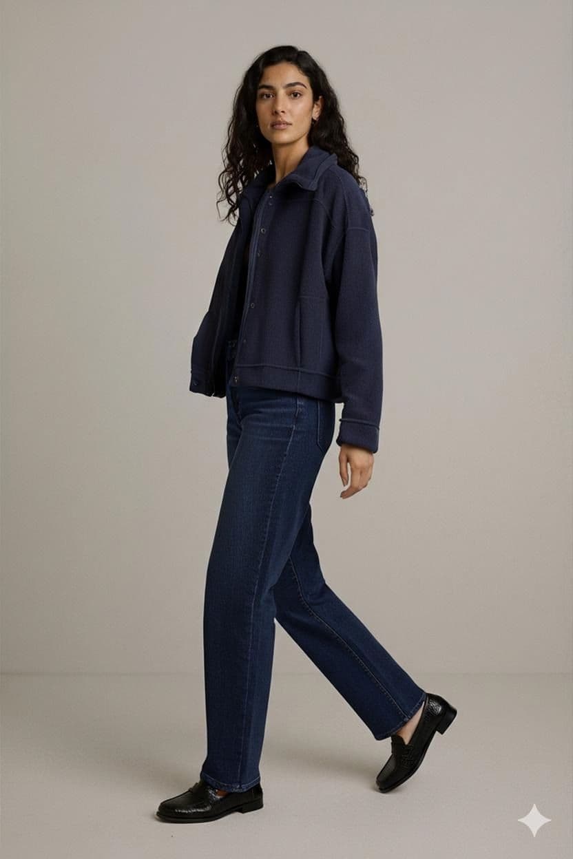 Decathlon Quechua Navy Fleece Jacket - Size M 1