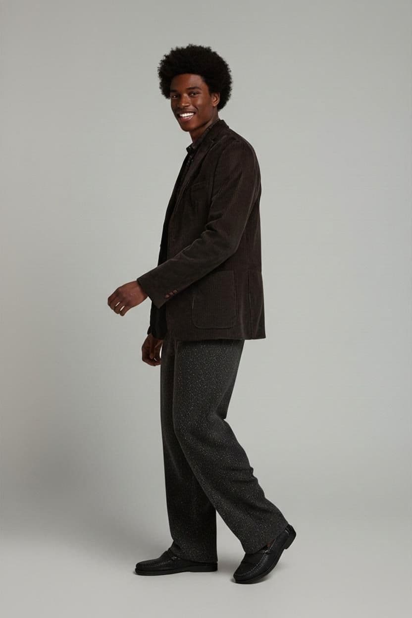 Barutti Black Corduroy Blazer - Indian Summer Collection Slim Line 1