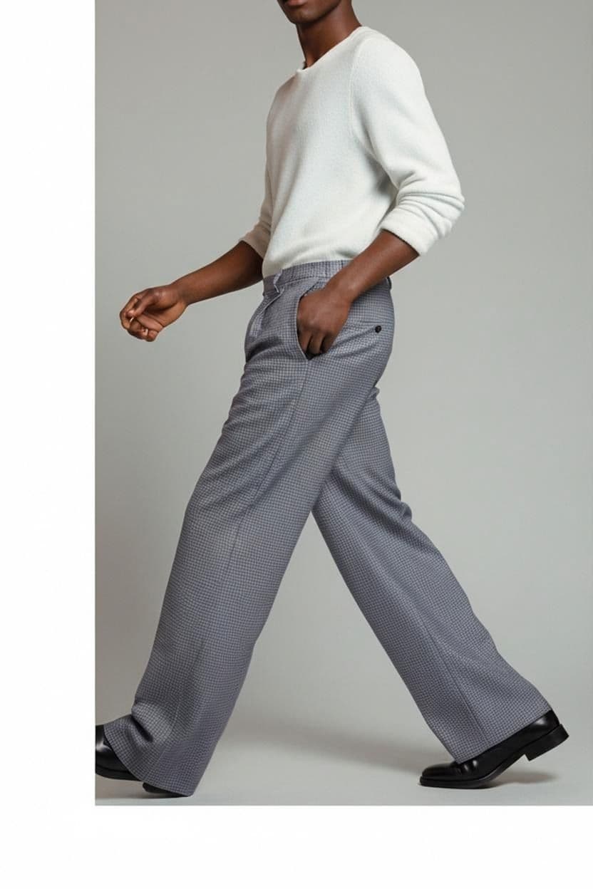Owen Herren Anzughose mit Karomuster - Größe 52 1