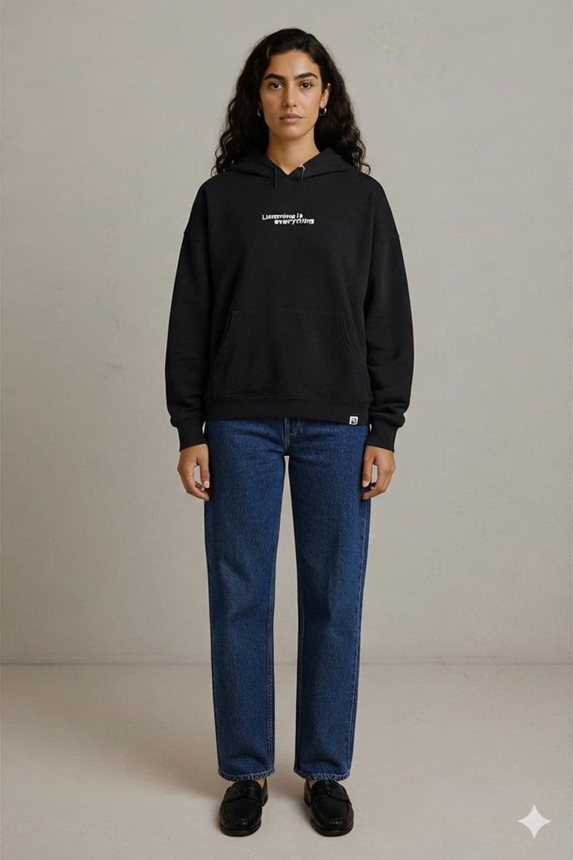 Spotify Black Hoodie - "Listening Is Everything" - Official Merchandise 1