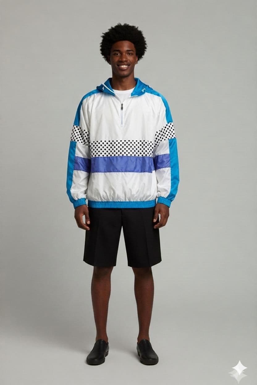 Vintage Hummel Tracksuit Set - White/Blue/Purple - Size 32 1